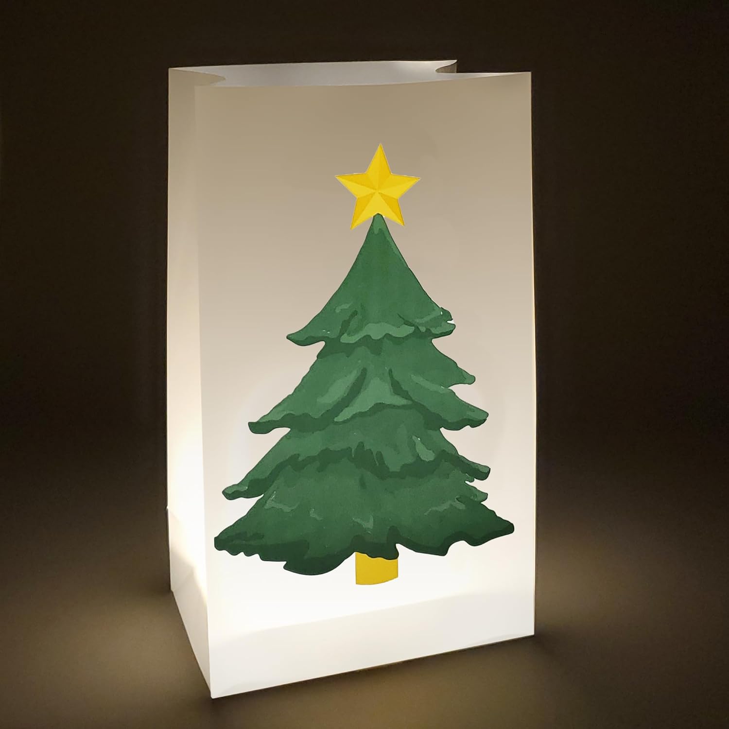 LumaBase Battery Operated Luminaria Kit with Timer - Set of 6 1