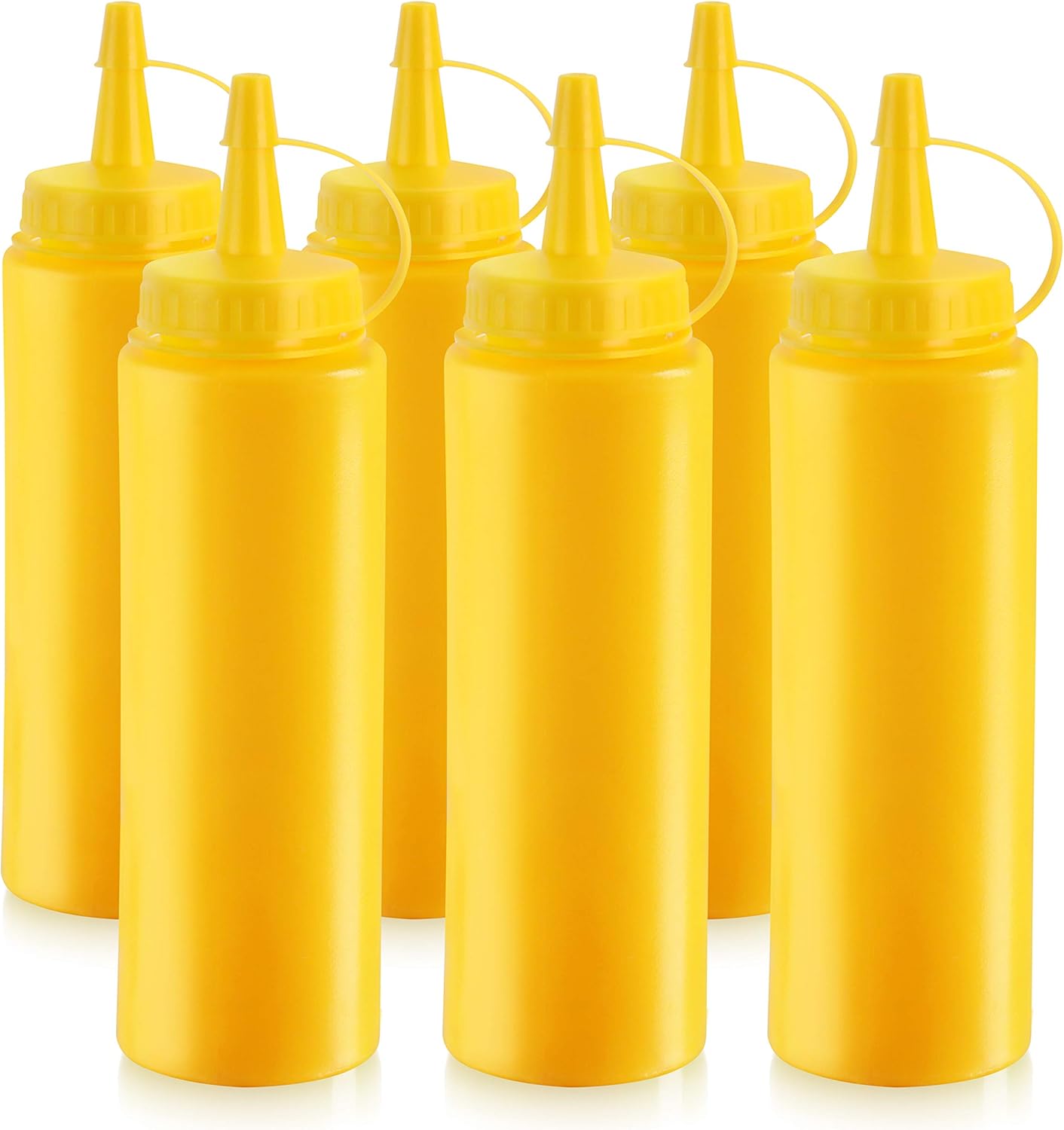 New Star Foodservice Squeeze Bottles Yellow Pack of 6