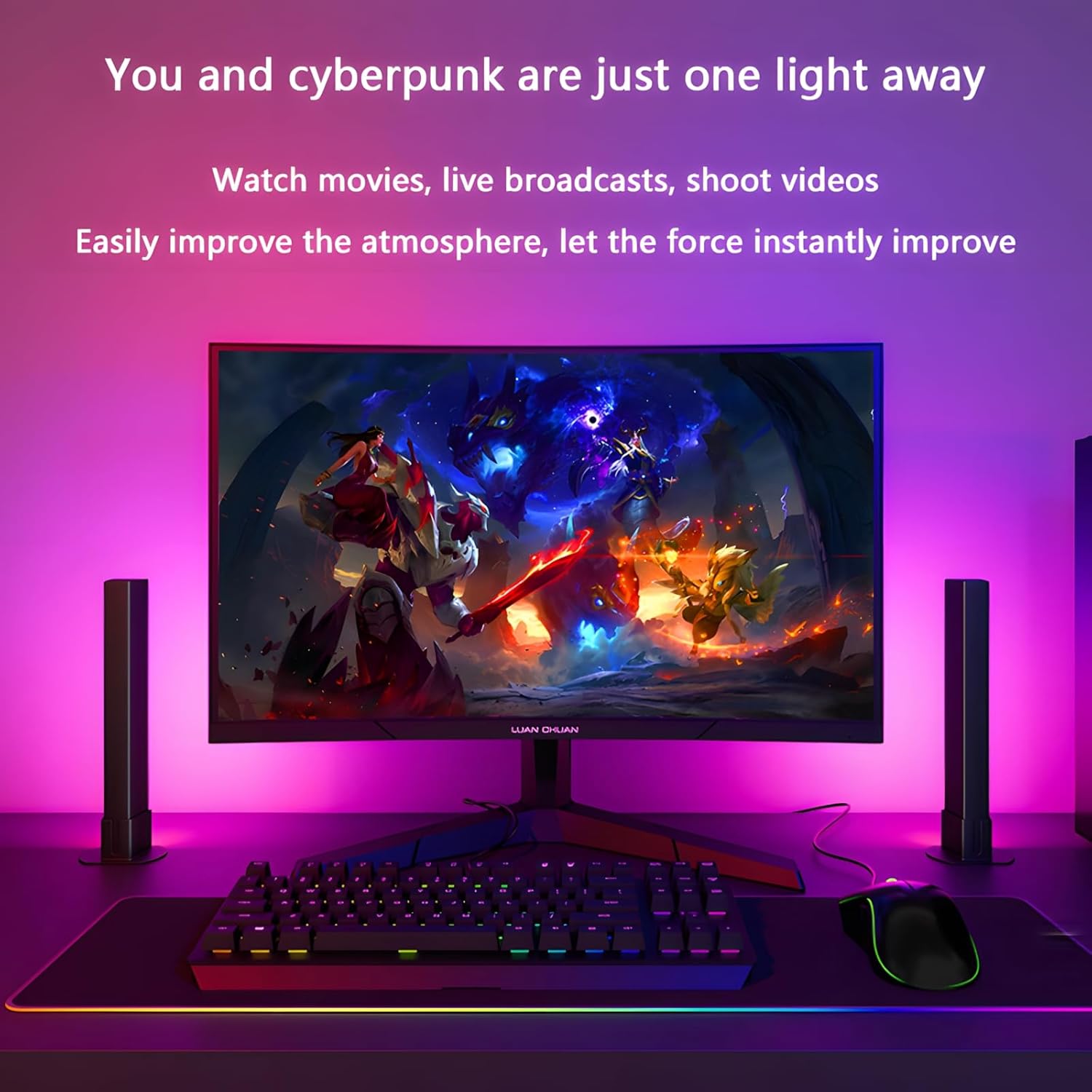 Benedi RGB Light Bar - Smart LED Lights for Bedroom and Gaming