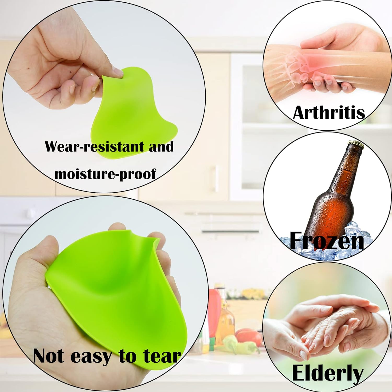 Puledow Rubber Jar Opener Gripper Pad