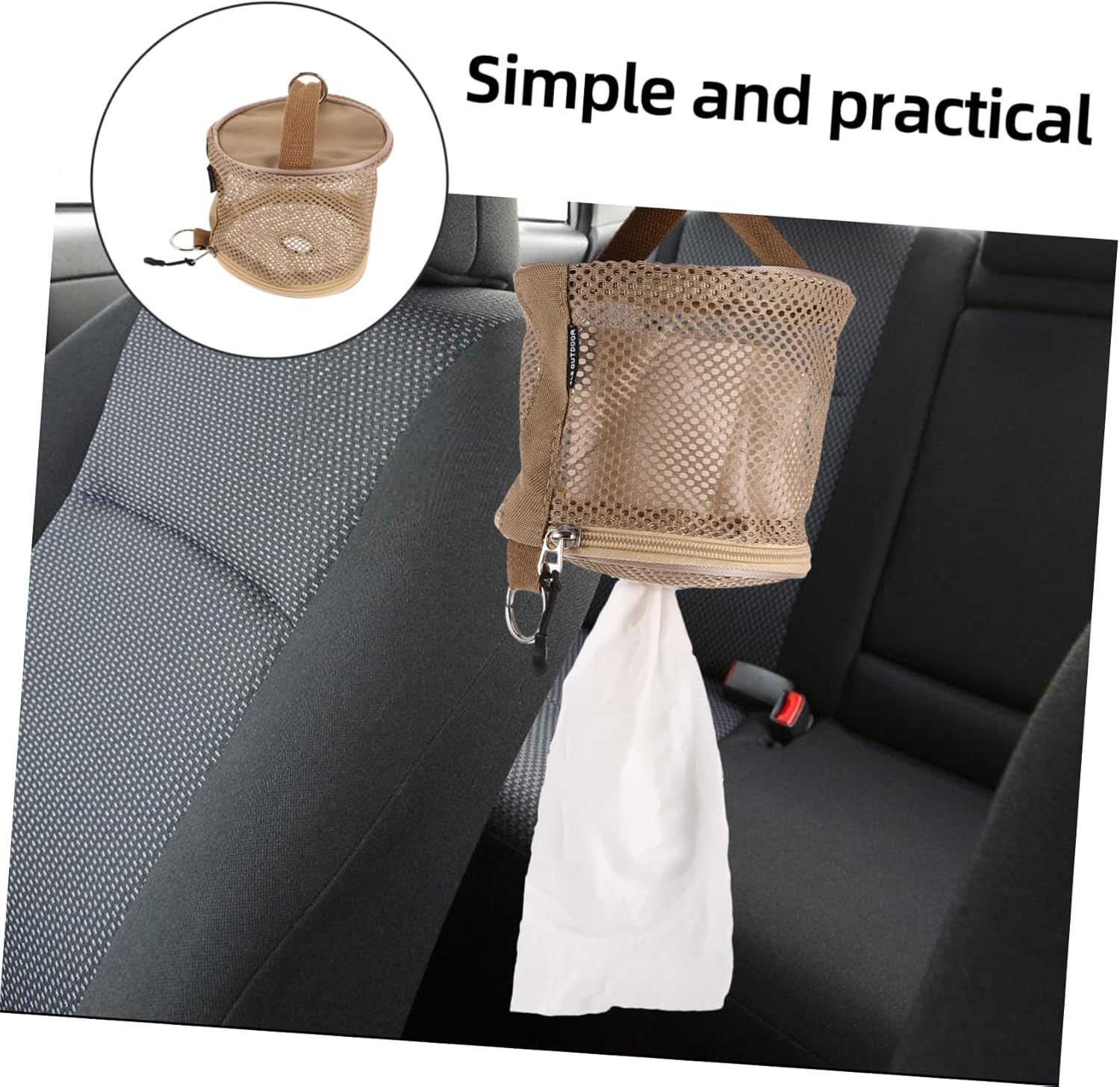 Totority Compact Folding Toilet Paper Holder for Camping and Travel