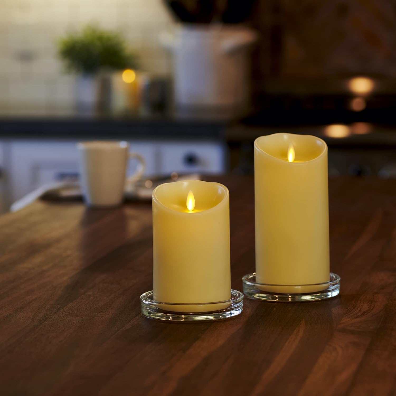 Luminara Flameless LED Ivory Pillar Candle 3 x 45 1
