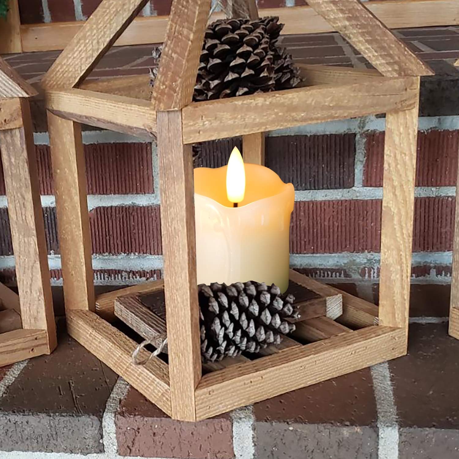 Homemory Flameless Votive Candles with Timer - Set of 6