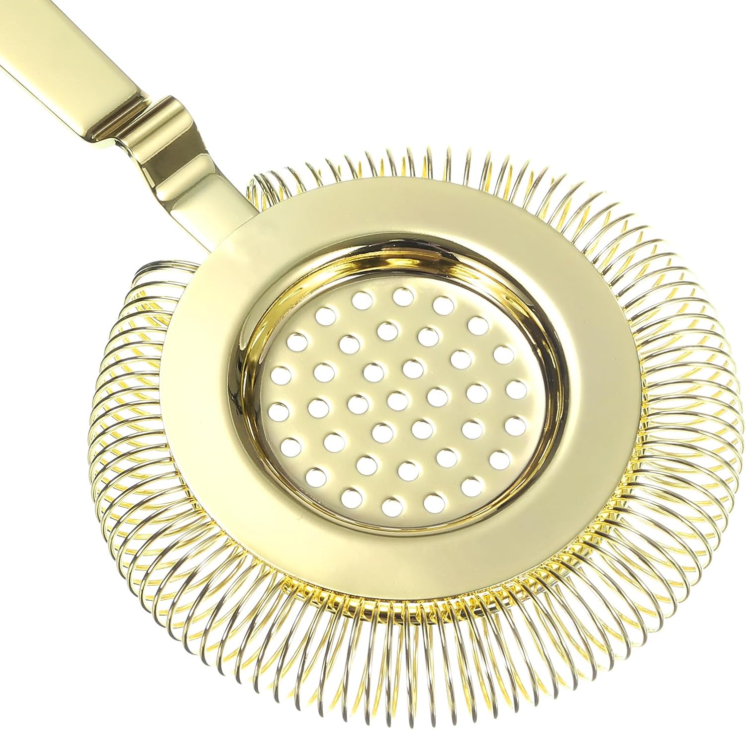Cocktail Strainer - Stainless Steel Bar Strainer for Drinks 210mm Gold