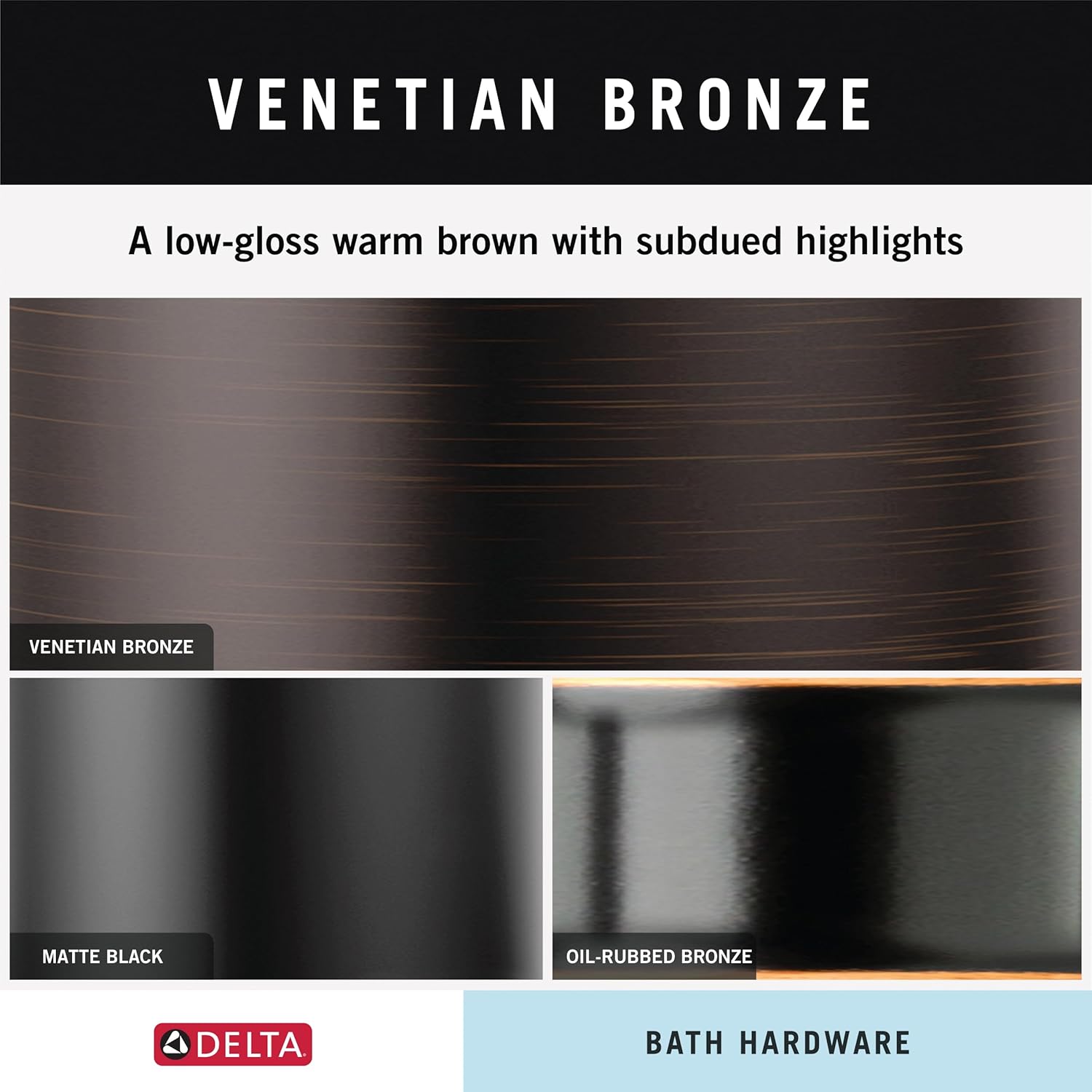 DELTA Cassidy 18-in Wall Mount Towel Bar in Venetian Bronze