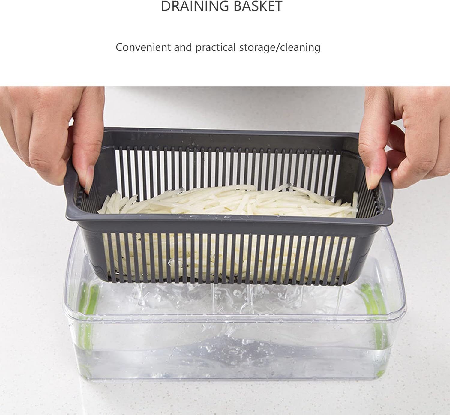 BASESILK 16 in 1 Vegetable Chopper with 9 Blades