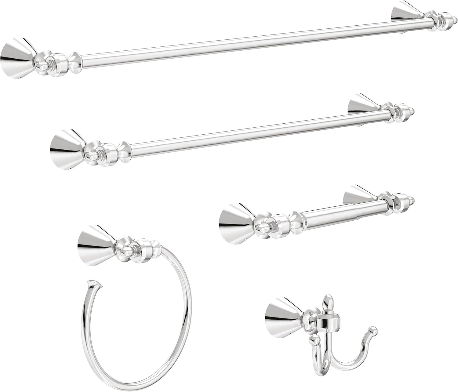 Delta Vessona Wall Mount Towel Ring - Polished Chrome
