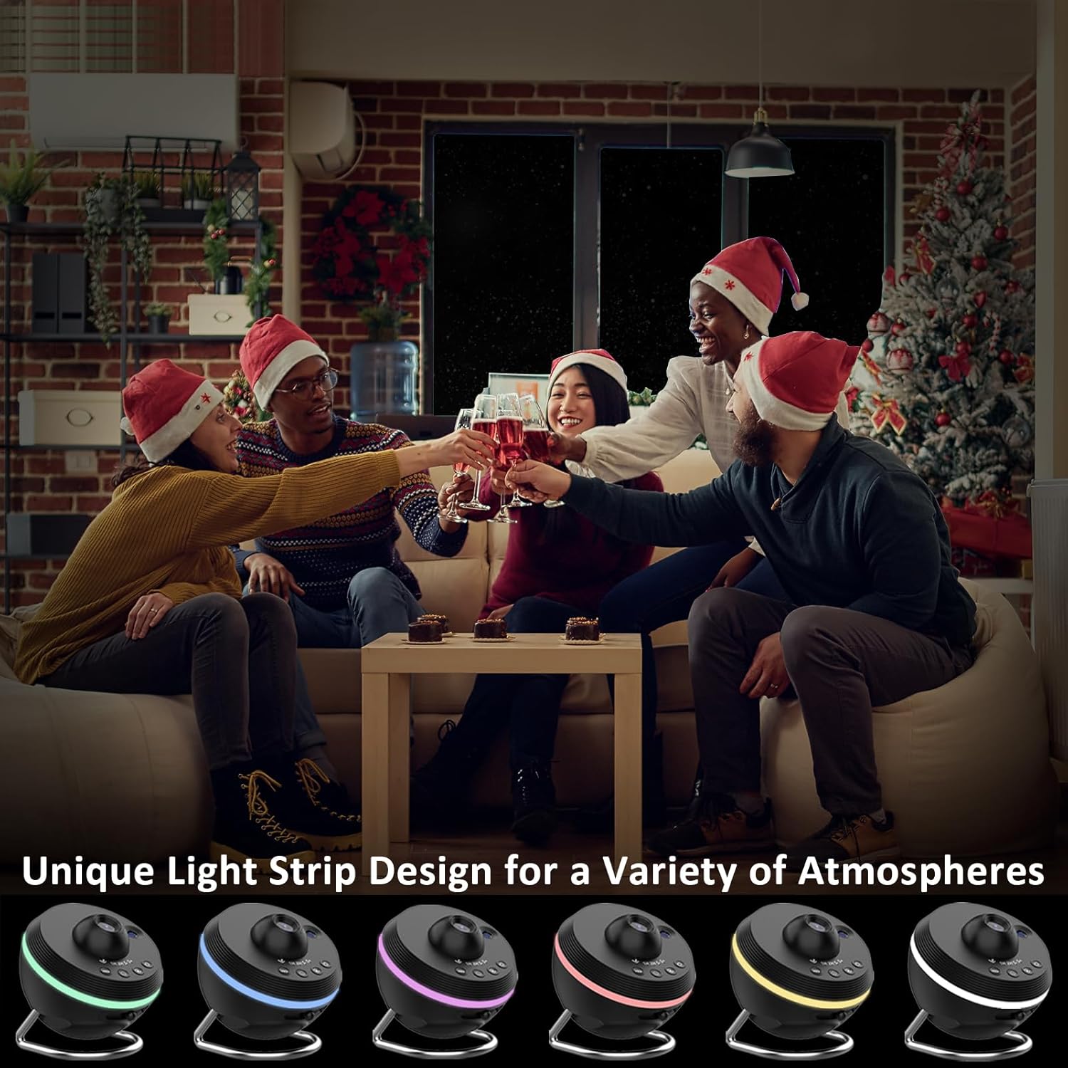 Galaxy Projector with Light Strip and Meteor for Kids Bedroom
