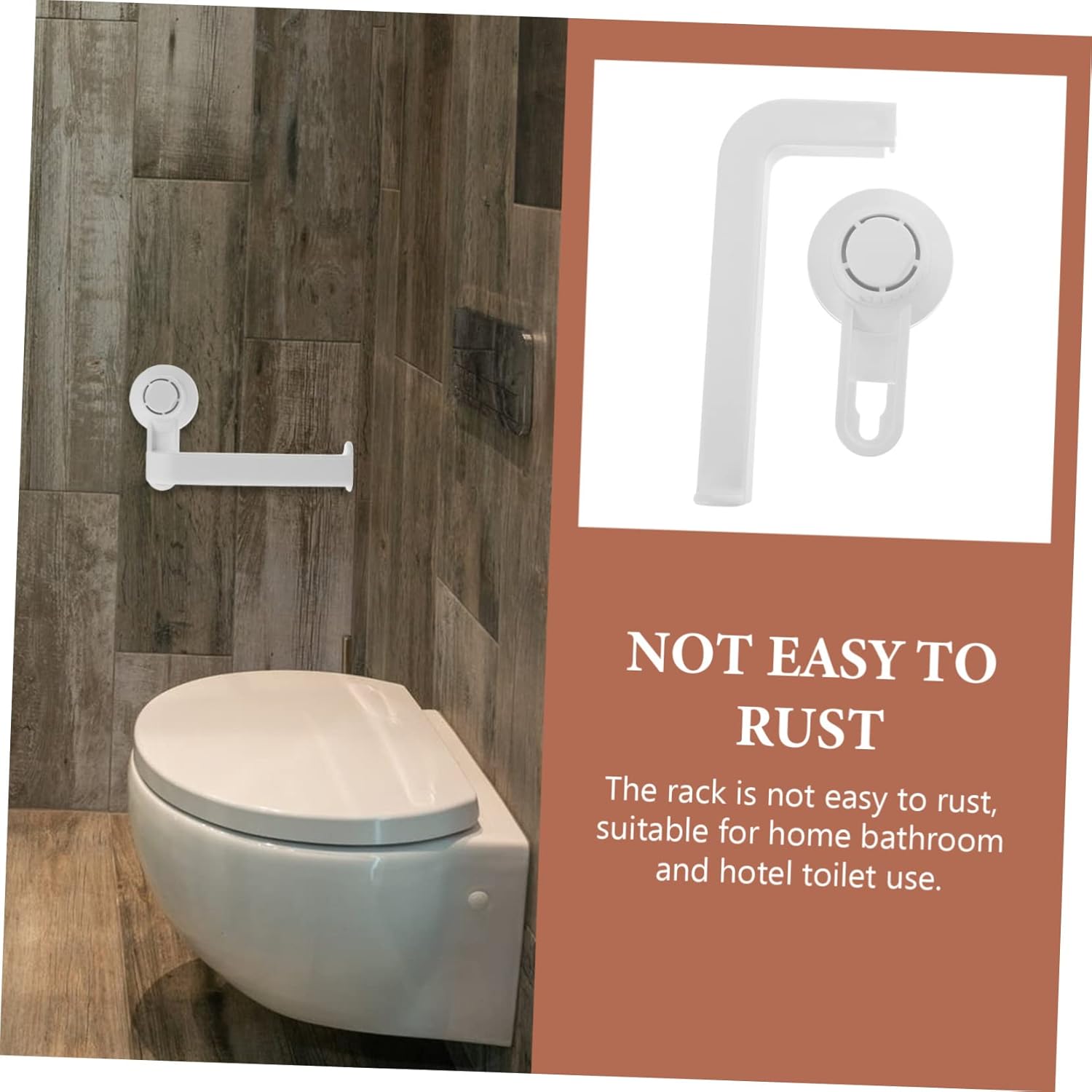FIXOSHEE Wall Mounted Toilet Paper Holder Simple Stylish Design