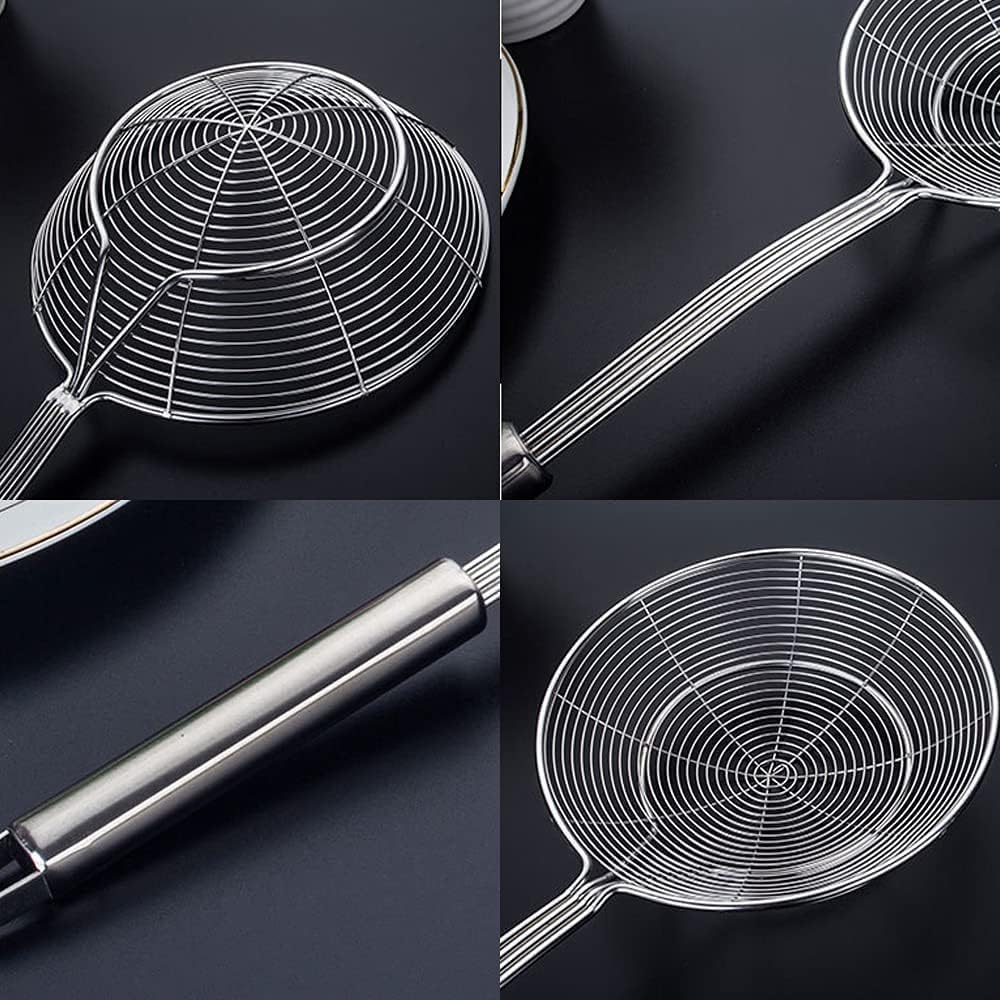 TENTA Kitchen 2pc Skimmer Ladle with Wire Strainer