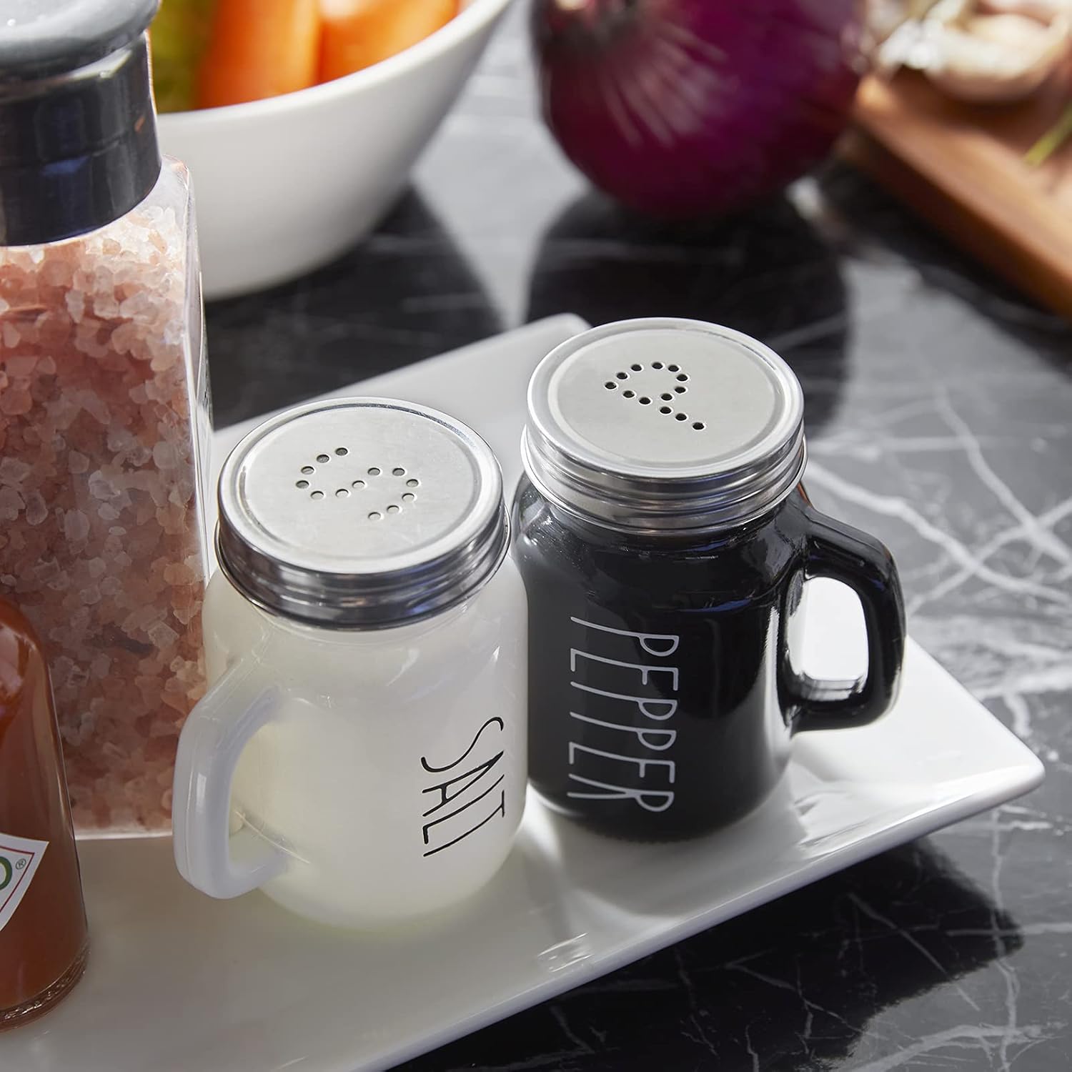 ZOSUJO Salt Pepper Shakers Set 4 oz