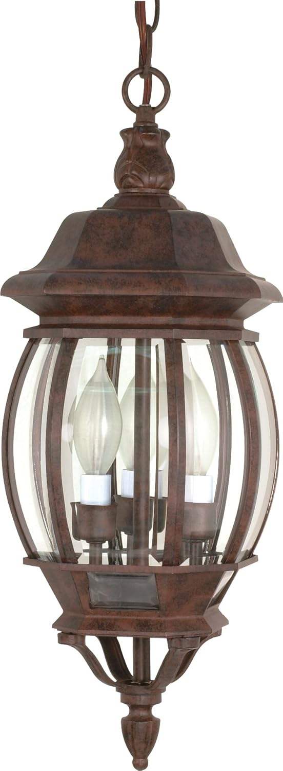 Nuvo 60895 Three Light Hanging Bronze Porch Lantern