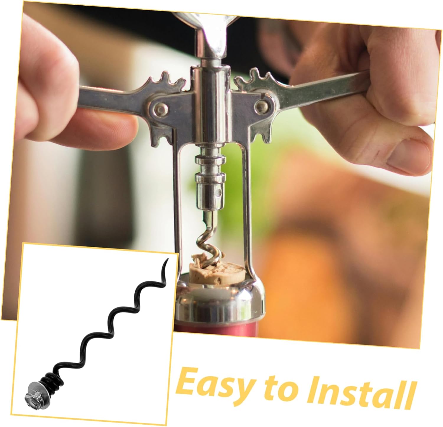 PHENOFICE 20 Pcs Metal Corkscrew Spiral Bit Replacement