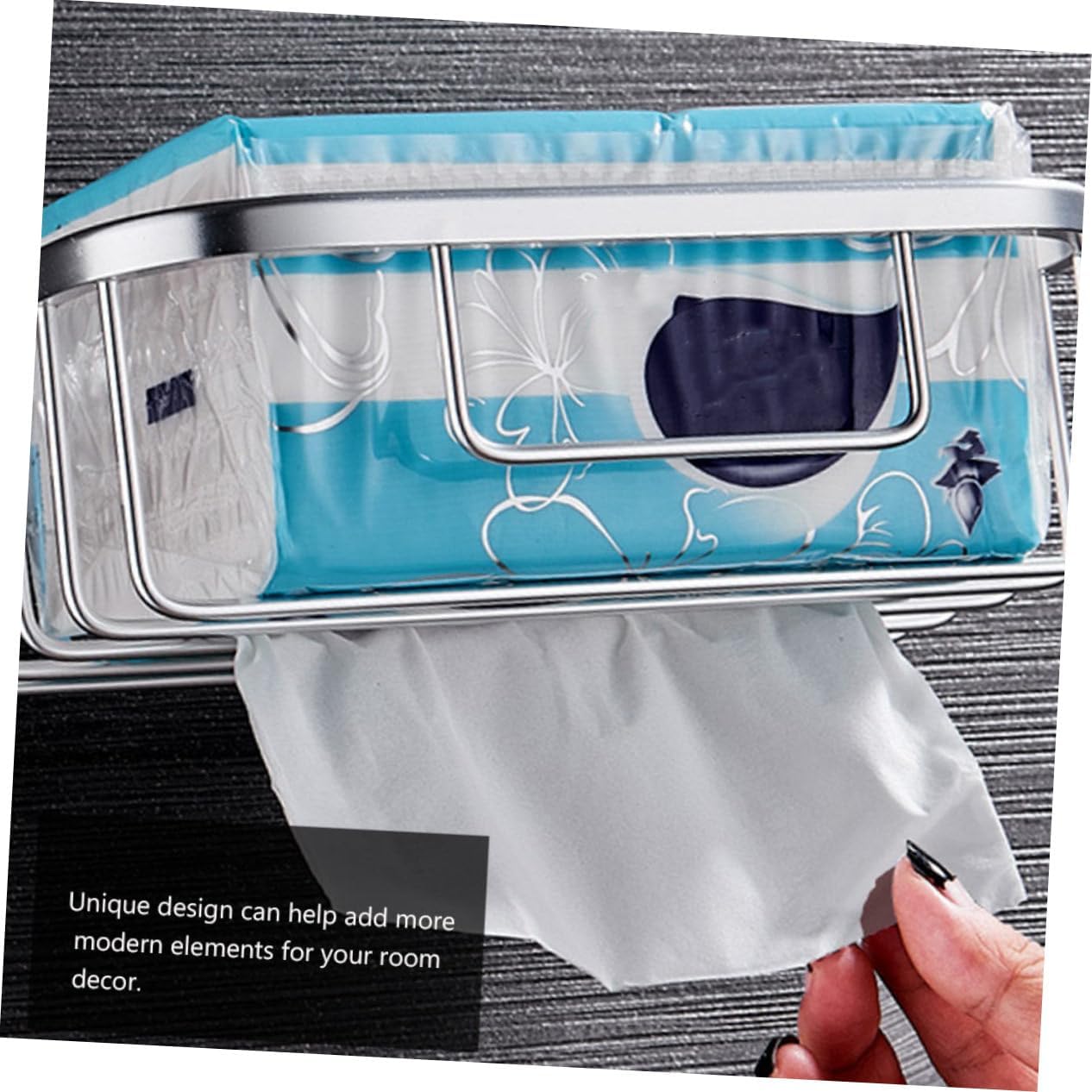 VILLFUL No Drilling Hanging Tissue Holder Suction Cup