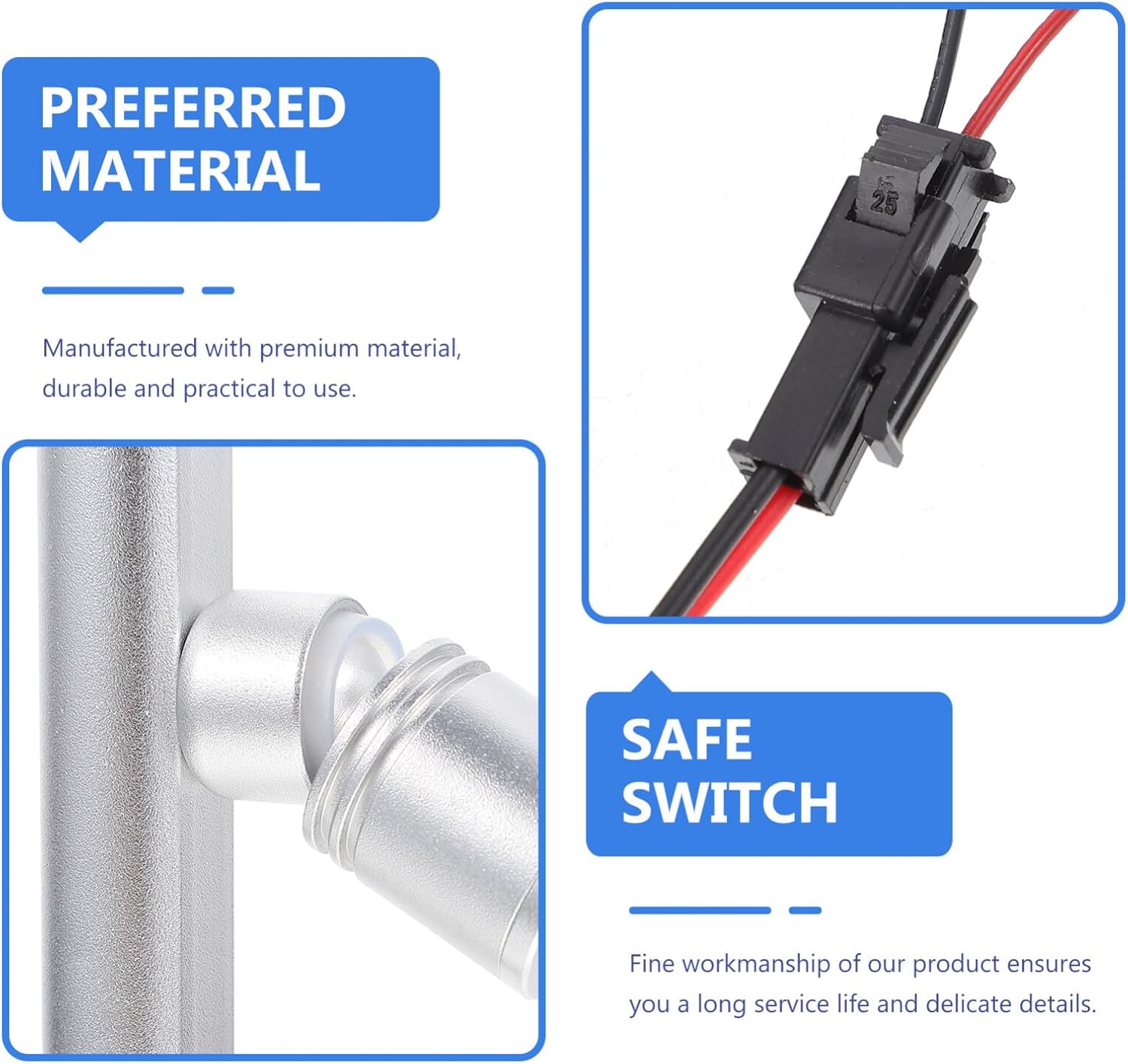 Balacoo LED Track Spotlight with 3 Rotatable Heads