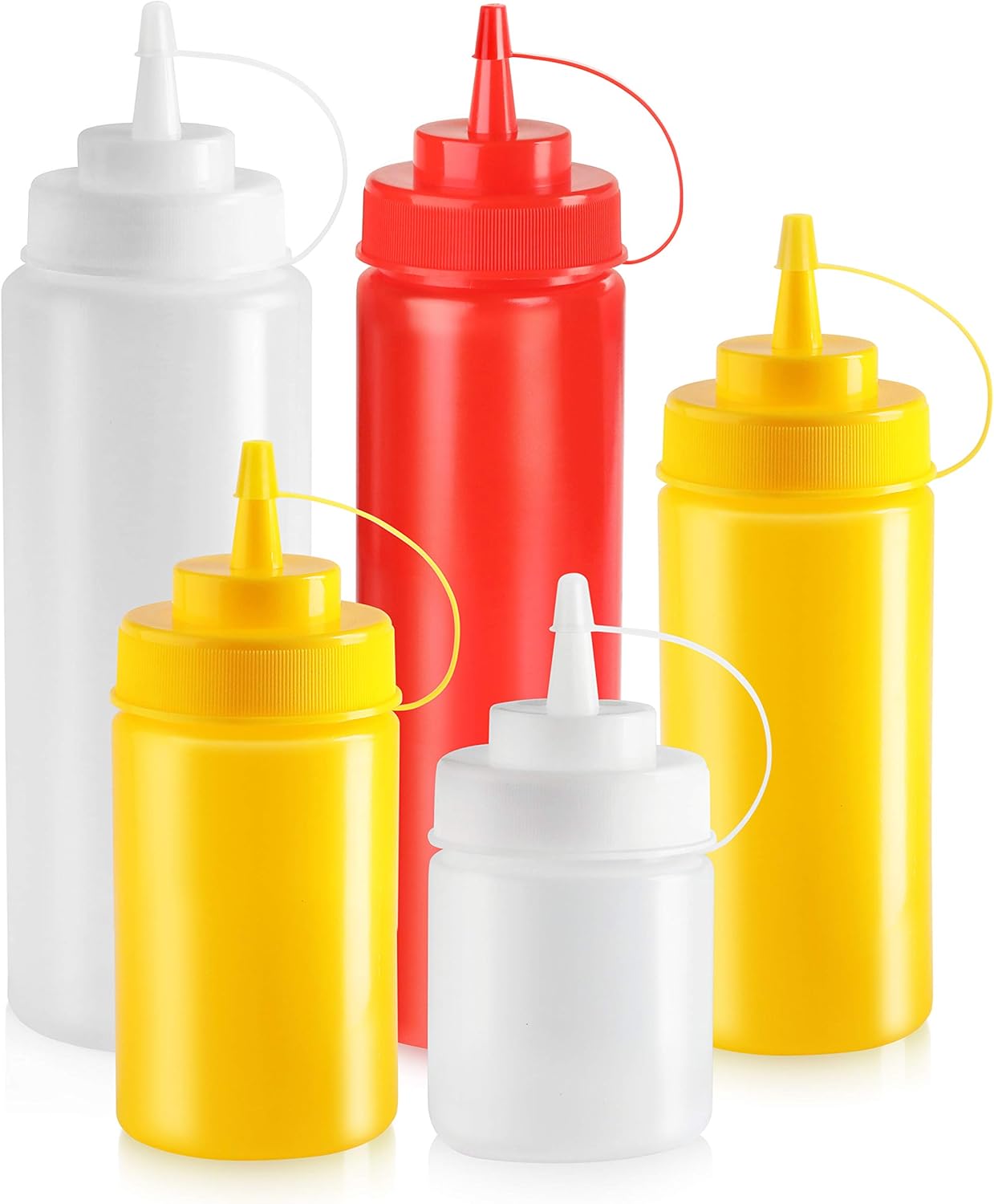 New Star Foodservice 26283 Squeeze Bottles Pack of 6