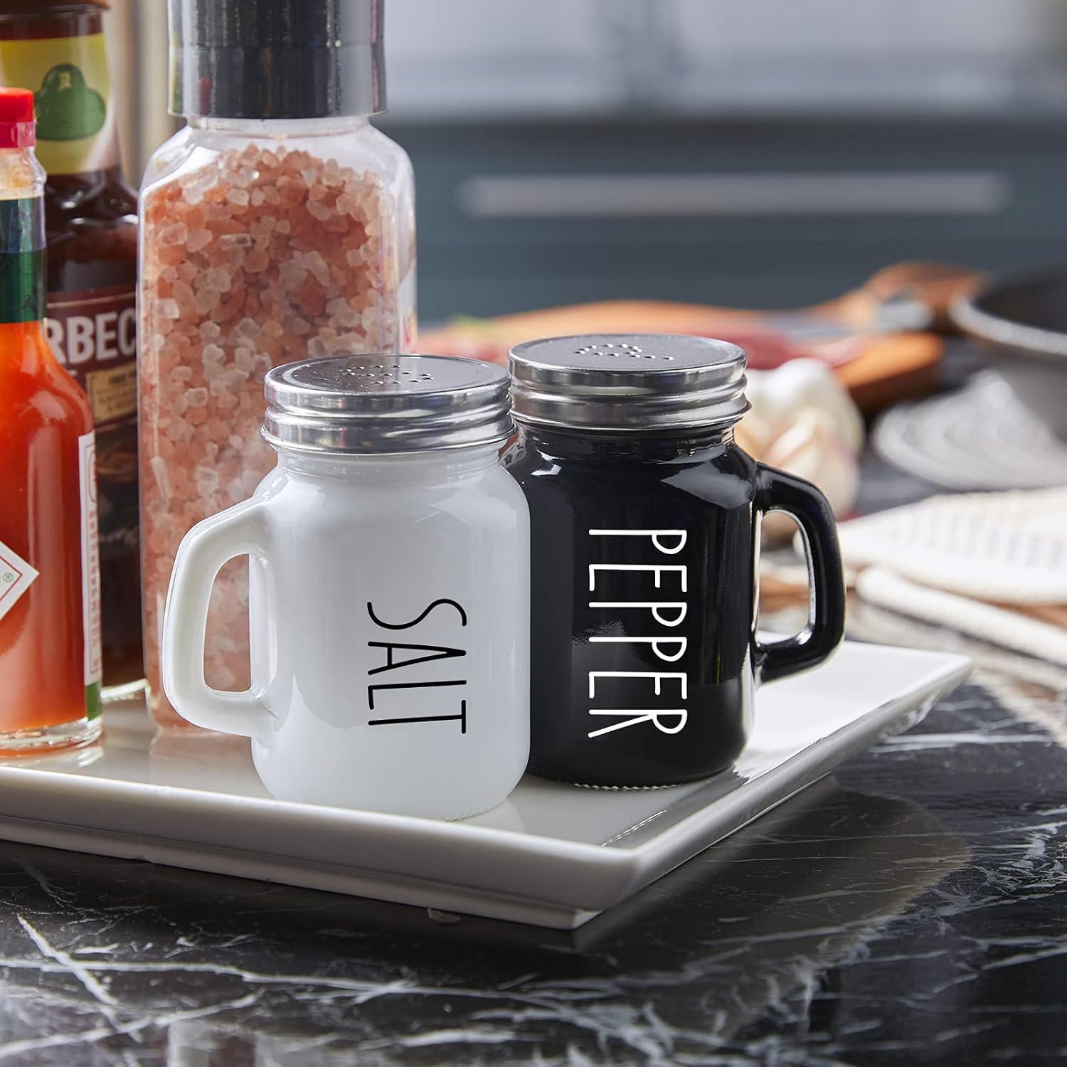 ZOSUJO Salt Pepper Shakers Set 4 oz