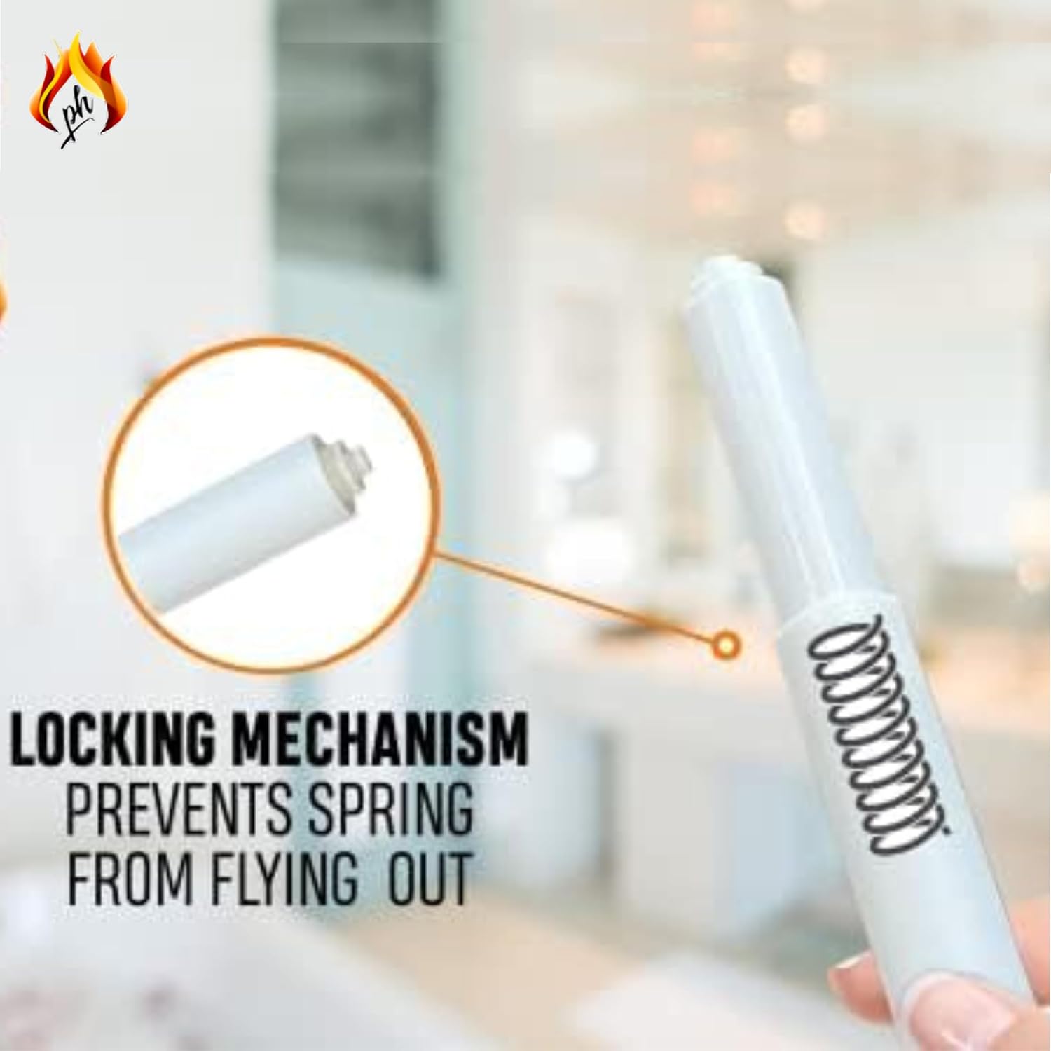 Toilet Paper Holder Replacement Rod 2 Pack