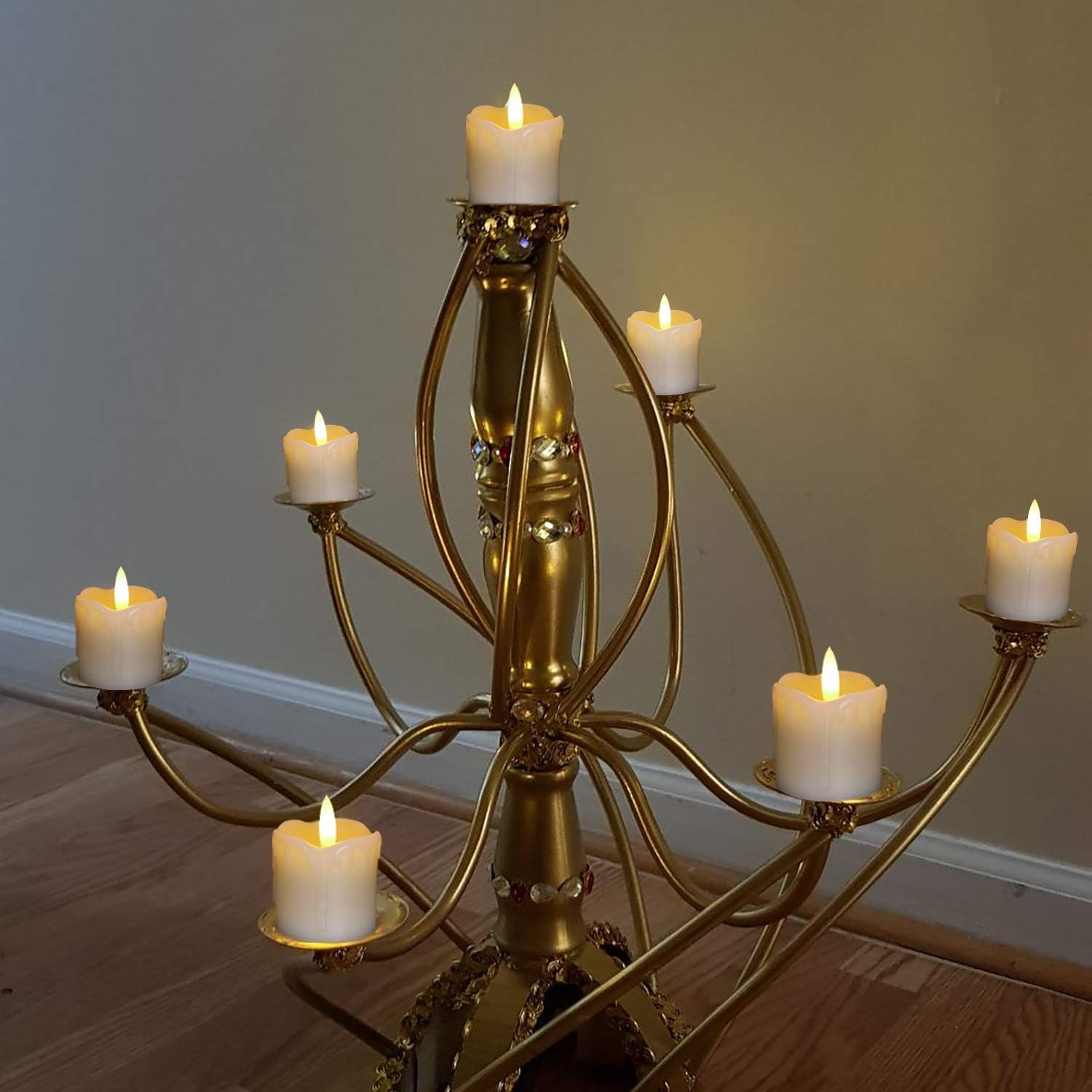 Homemory Flameless Votive Candles with Timer - Set of 6