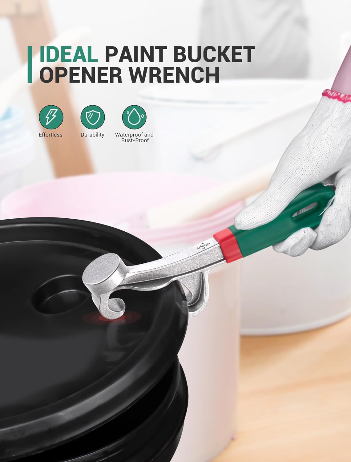 SARDVISA 85 Inch Aluminum Bucket Lid Opener