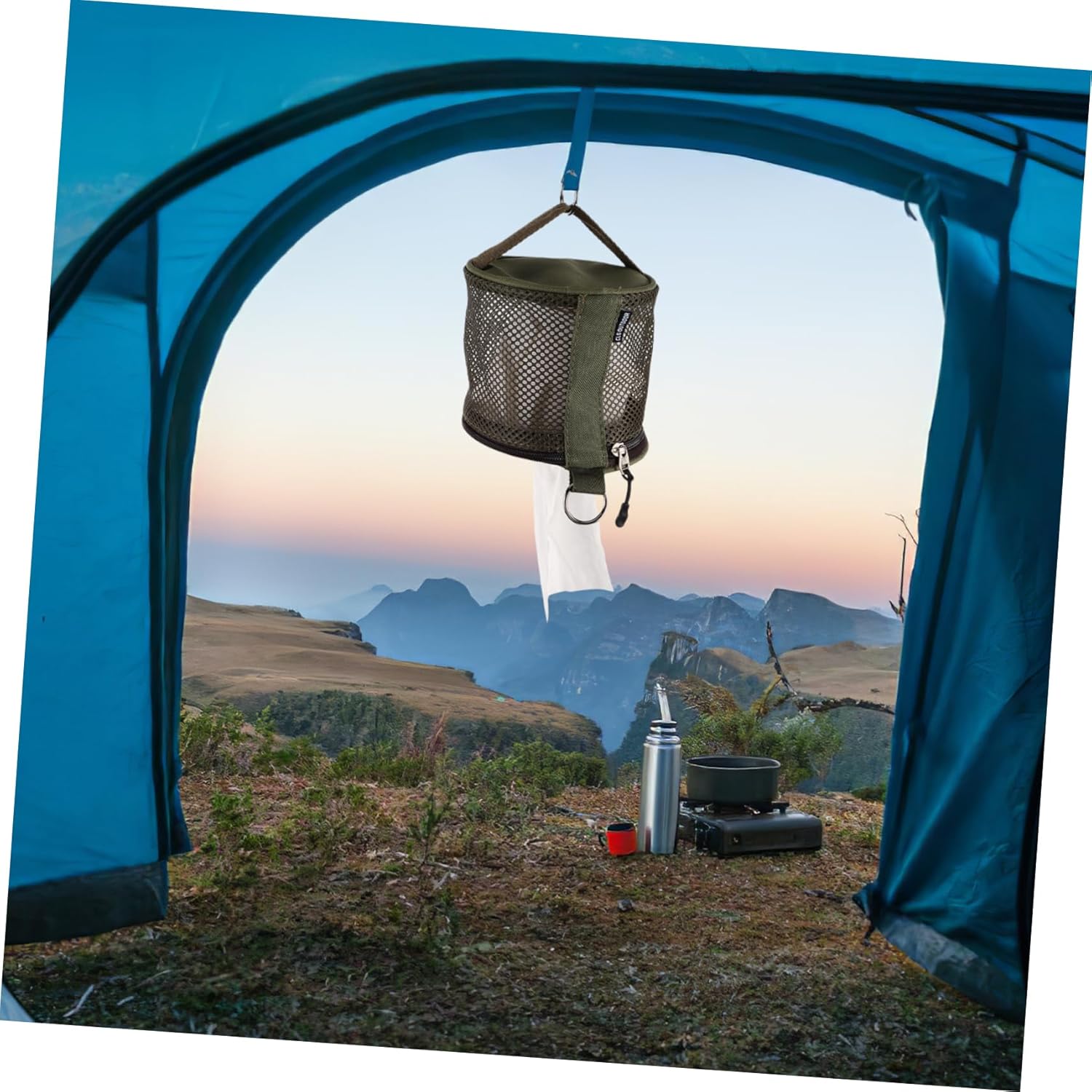 Mikikit Portable Camping Toilet Paper Holder