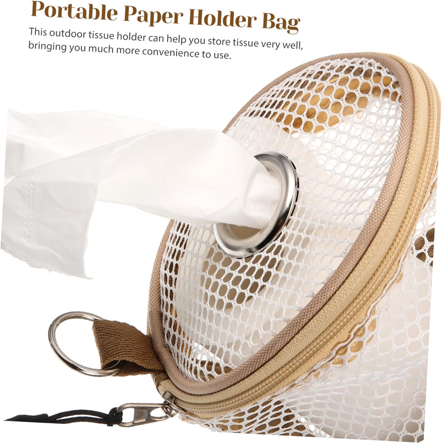 Camping Toilet Paper Holder Portable Tissue Storage Bag 1