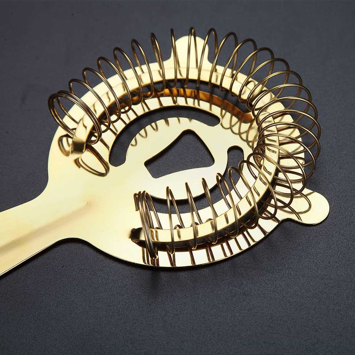 Evanda Cocktail Strainer with Gold Titanium Plating