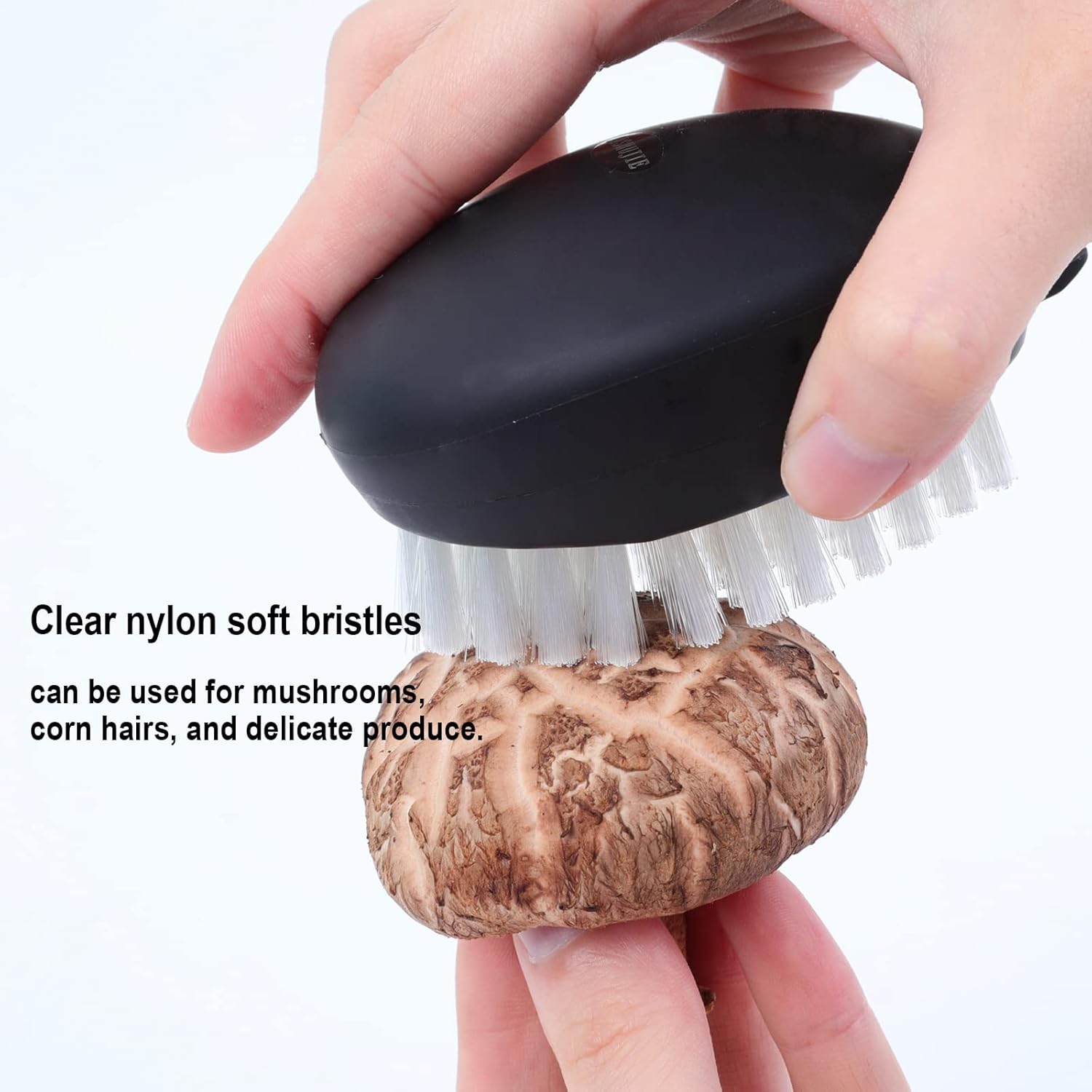 AISHUJIE 2 Pcs Vegetable Brush with Non-Slip Grip