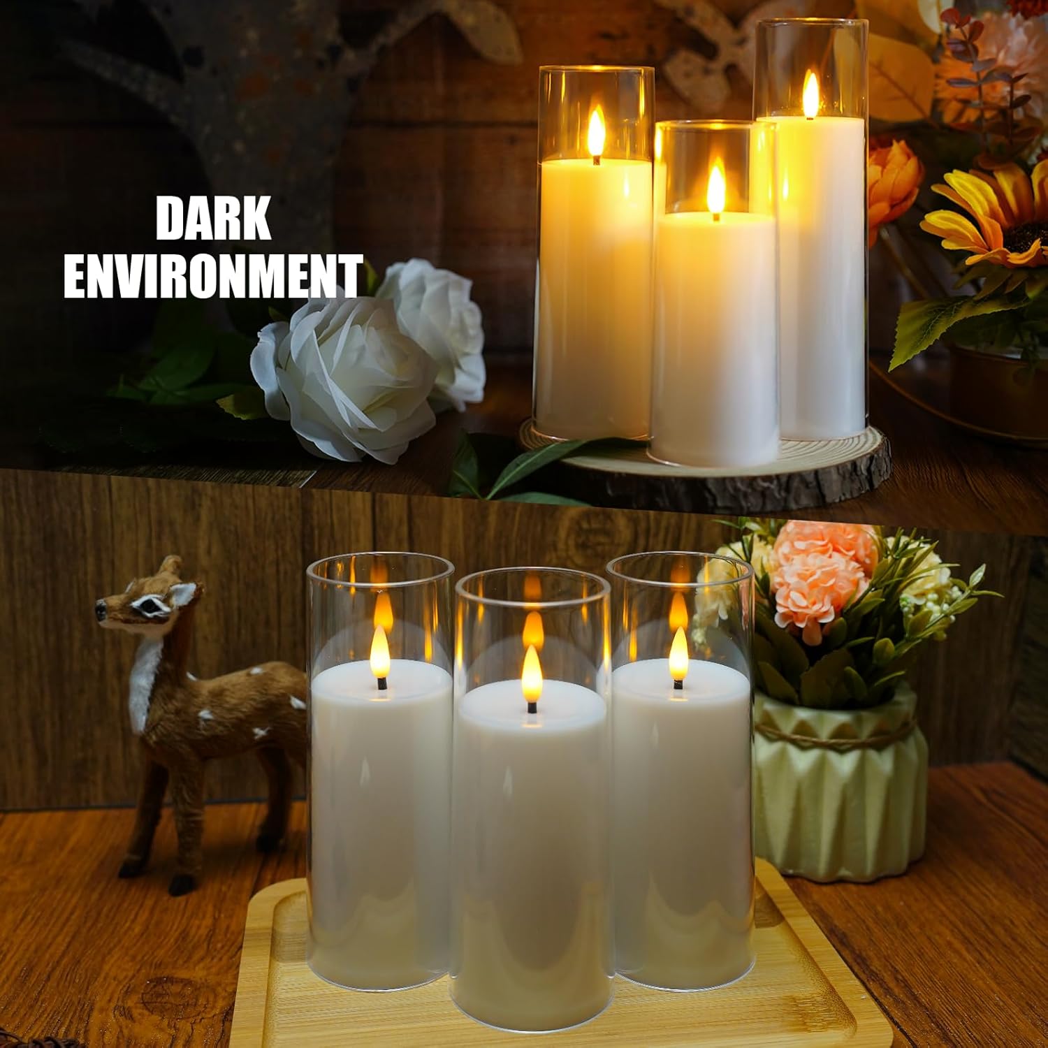 kakoya Flameless Candles Remote Control Pack of 9