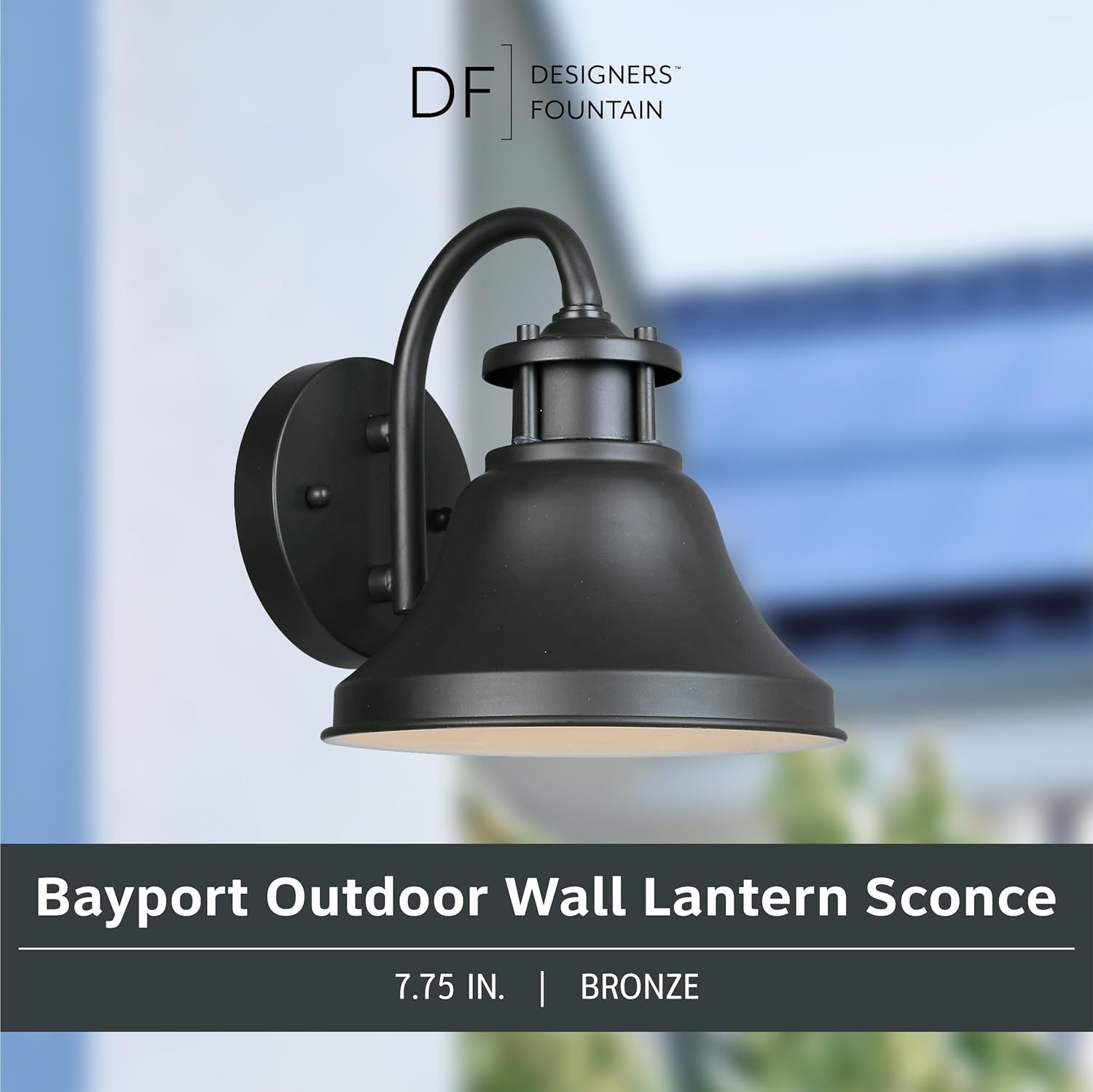 Designers Fountain 31311-BZ Bayport Outdoor Wall Lantern Sconce