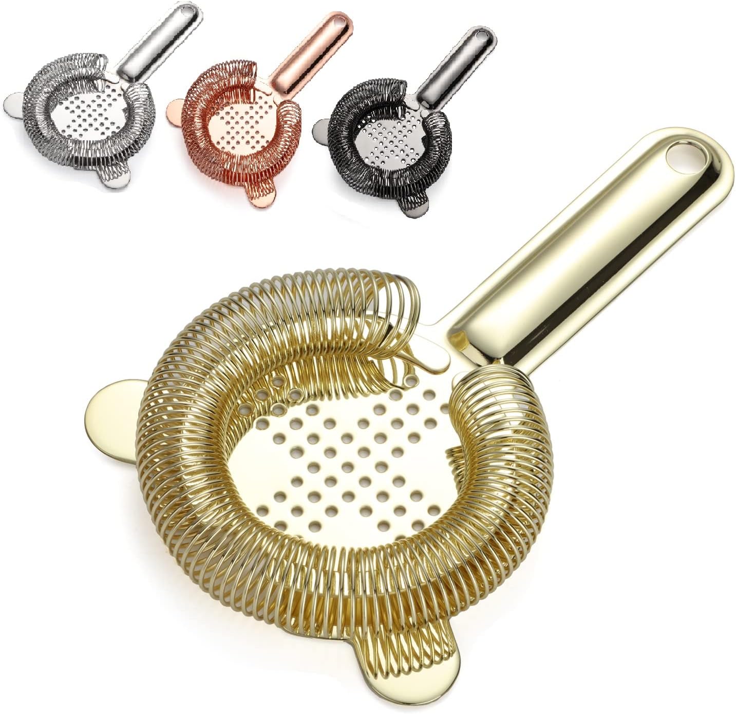 YUHWYI Cocktail Strainer with 100 Wire Spring