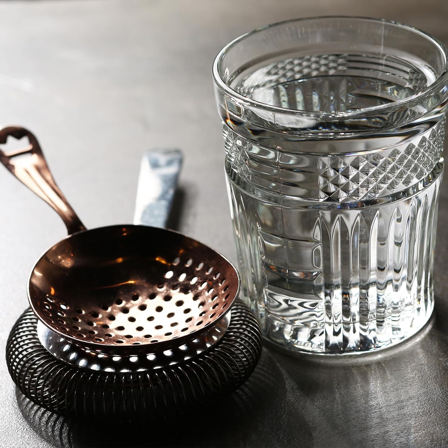 Uxcell Julep Strainer - 175mm Stainless Steel Cocktail Strainer