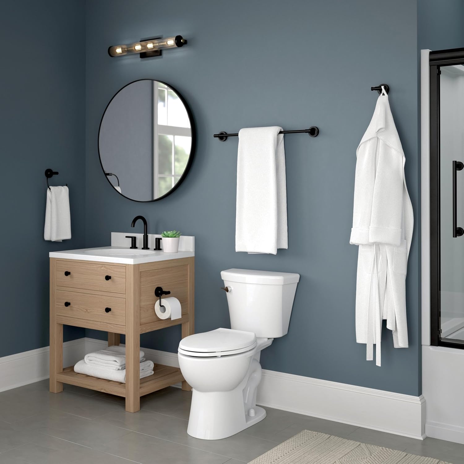 Franklin Brass Voisin Towel Hook Matte Black