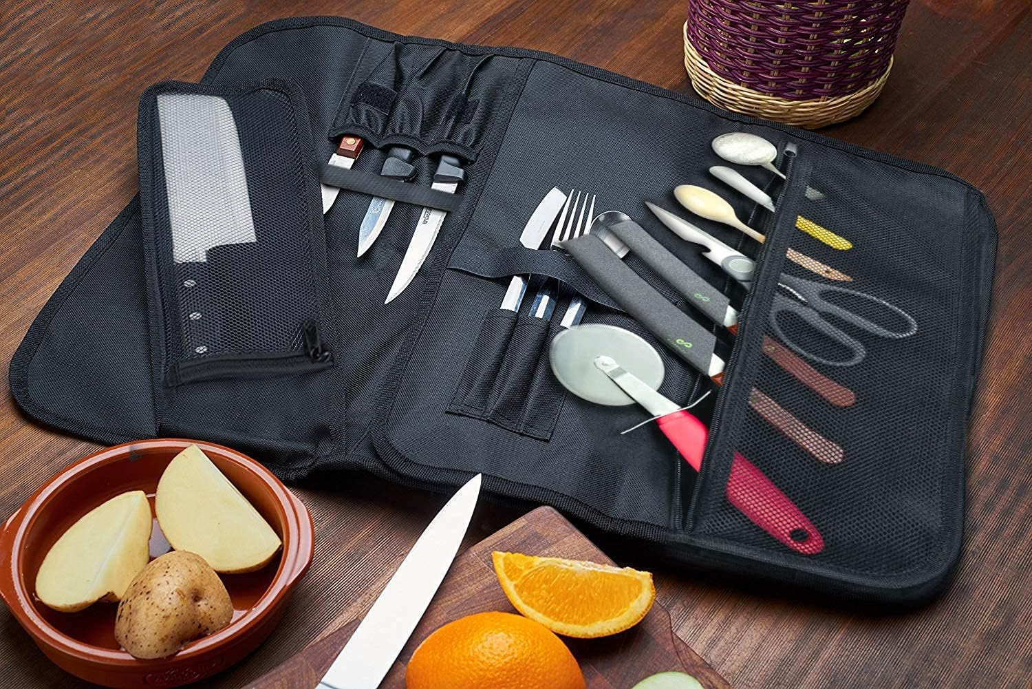 EVERPRIDE Chef Knife Roll Bag Holds 10 Knives 1