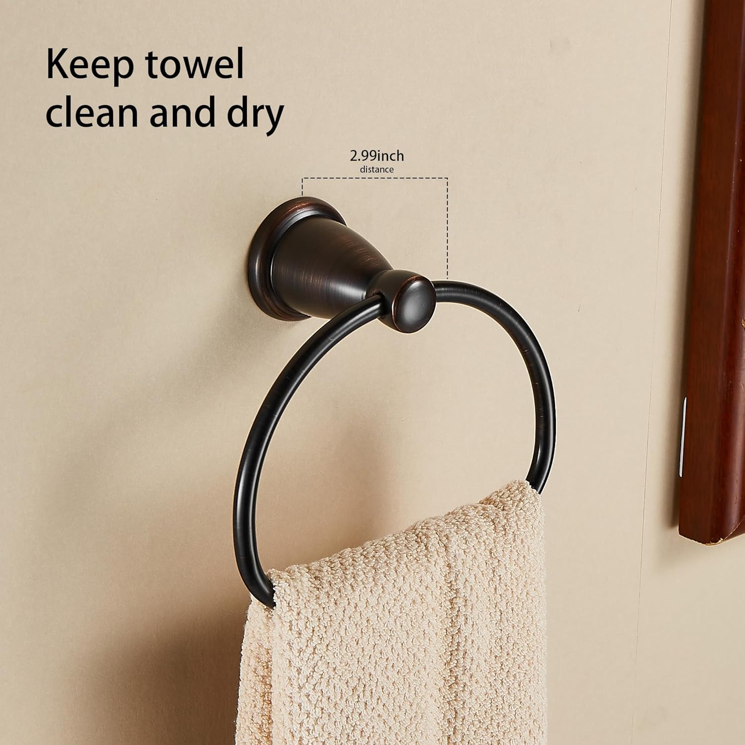 WEIKO Bronze Towel Ring 180 Degree Rotatable