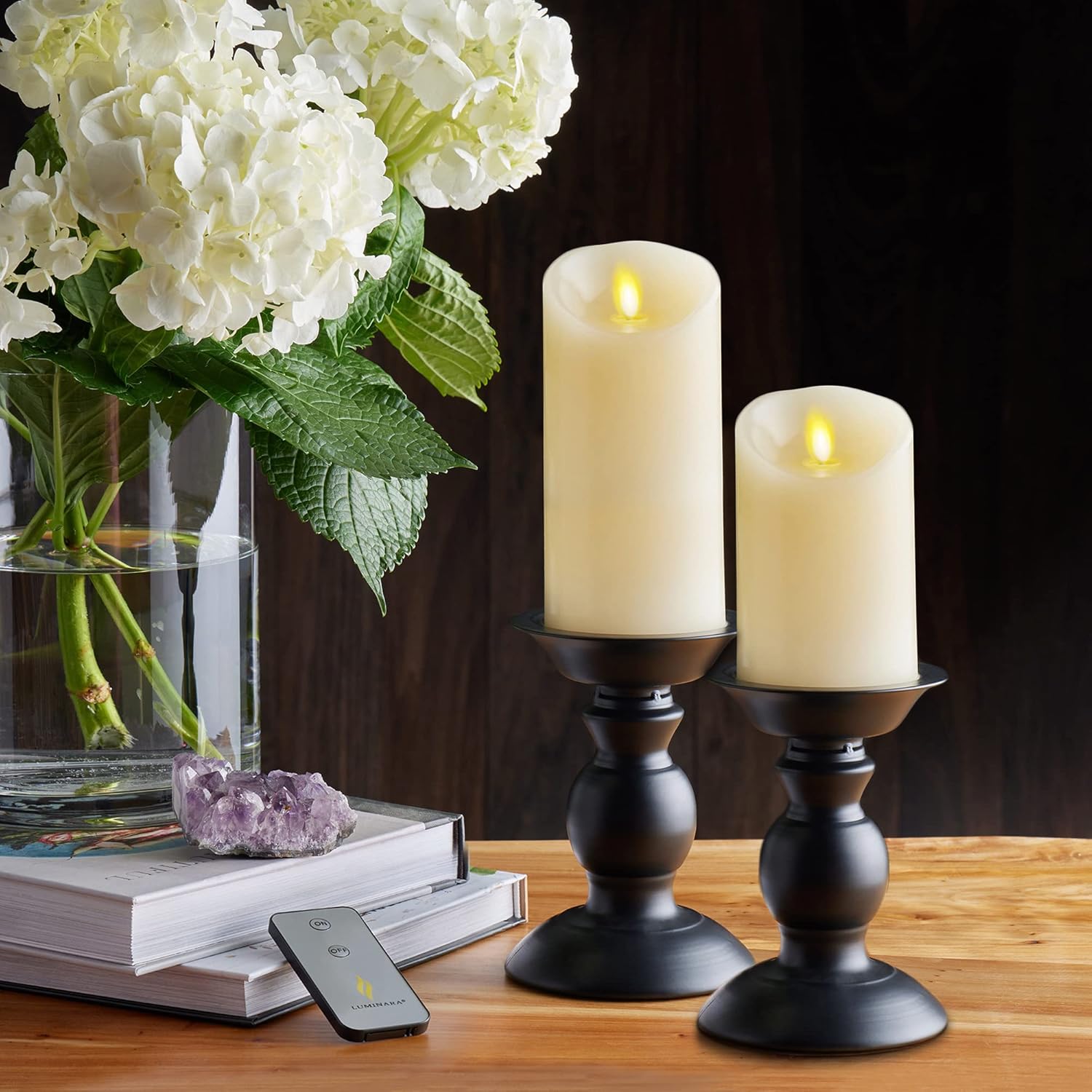Luminara Flameless LED Ivory Pillar Candle 3 x 45 1