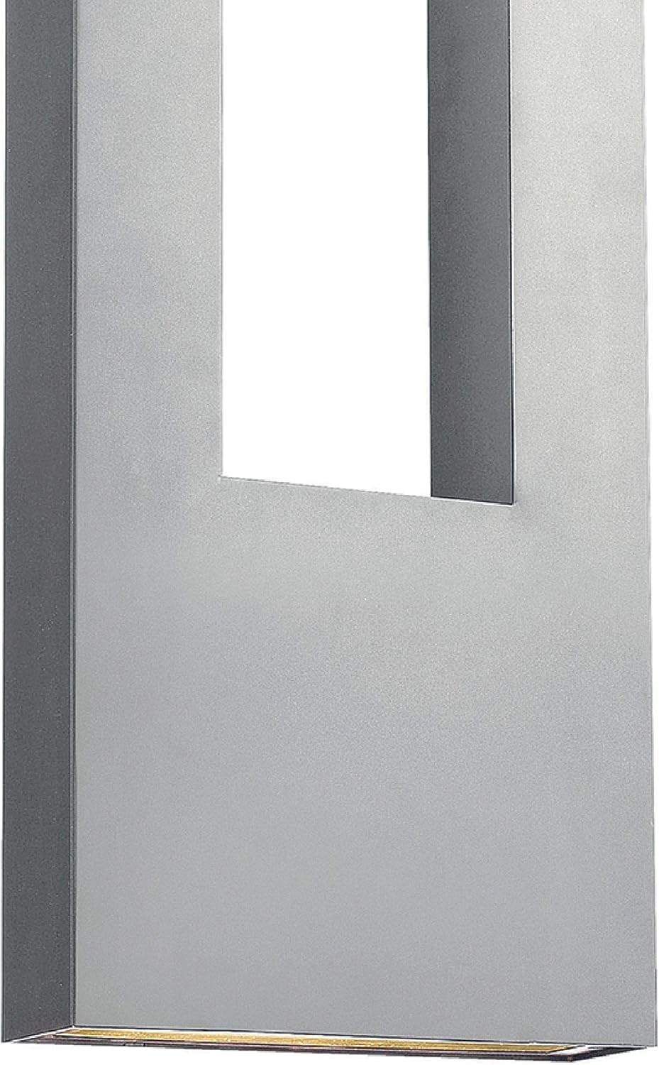 Hinkley Atlantis Wall Mount Outdoor Lantern - Aluminum Titanium Finish