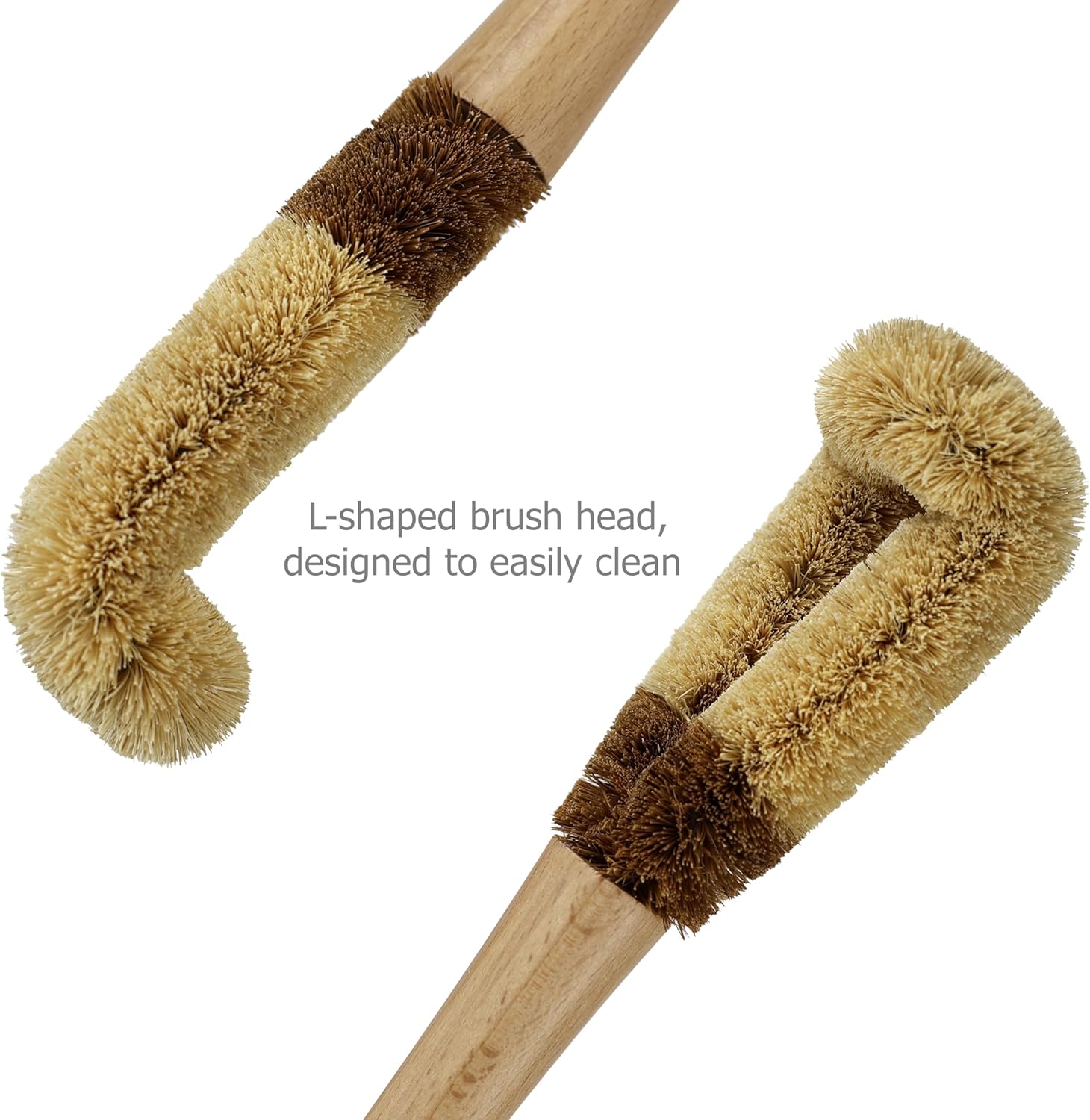 EIKS 2 Pack Bottle Cleaning Brushes with Coconut Fiber Bristles 1