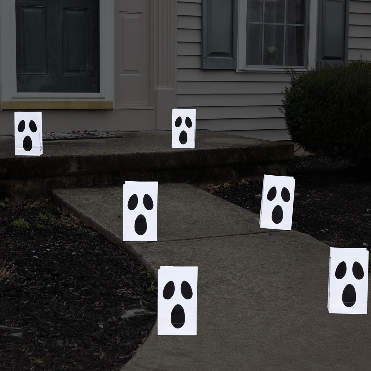 Lumabase Ghost Luminaria Kit - 6 Piece Battery Operated Path Light Set