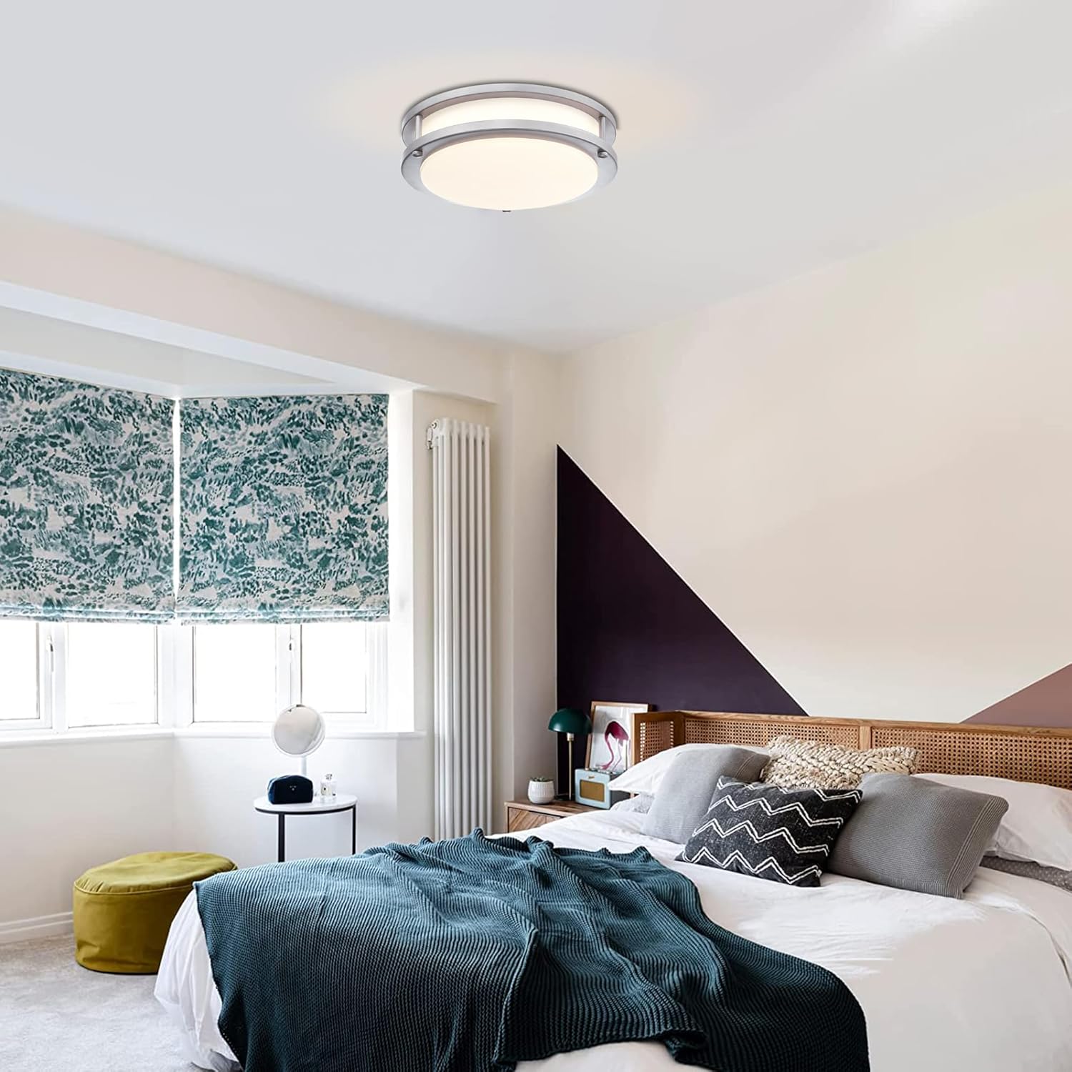 Brushed Nickel Flush Mount LED Ceiling Light 1031 Inch