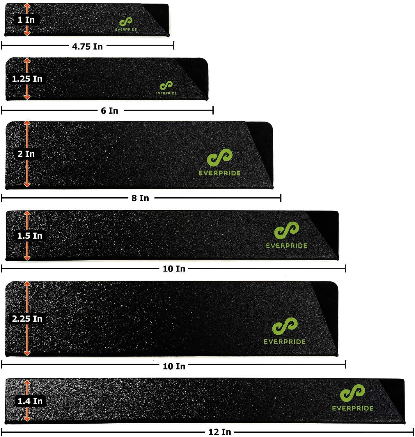 EVERPRIDE 6-Piece Chef Knife Sheath Set - Universal Durable Felt-Lined