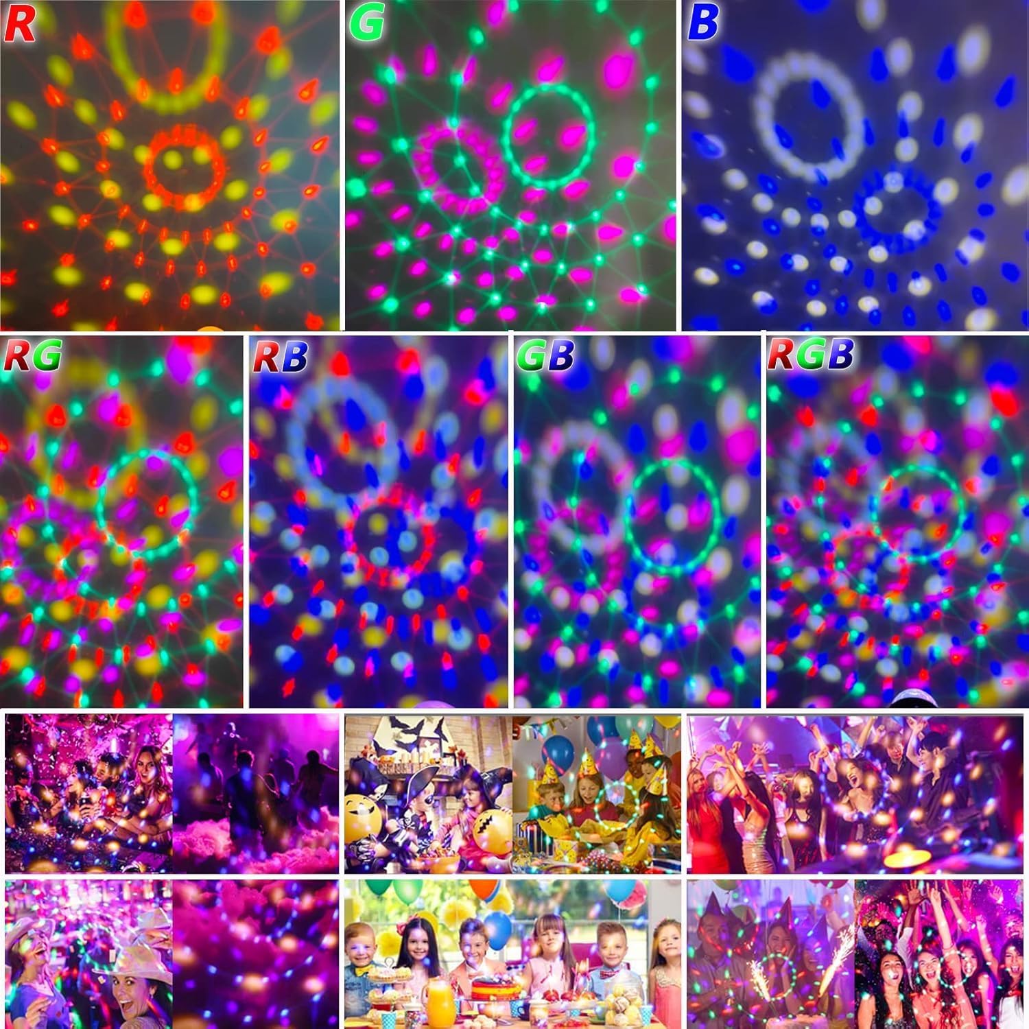 Yiixuyo Disco Ball Light with Sound Control