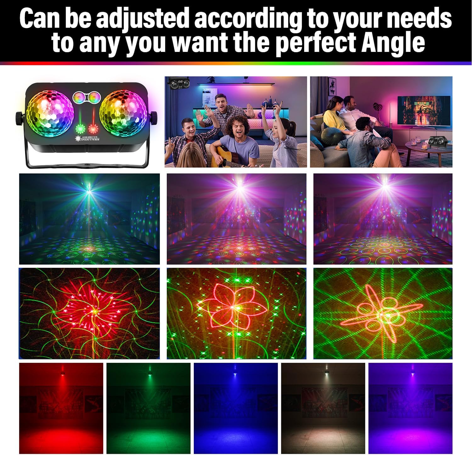 MEGABOON DJ Party Disco Ball Light