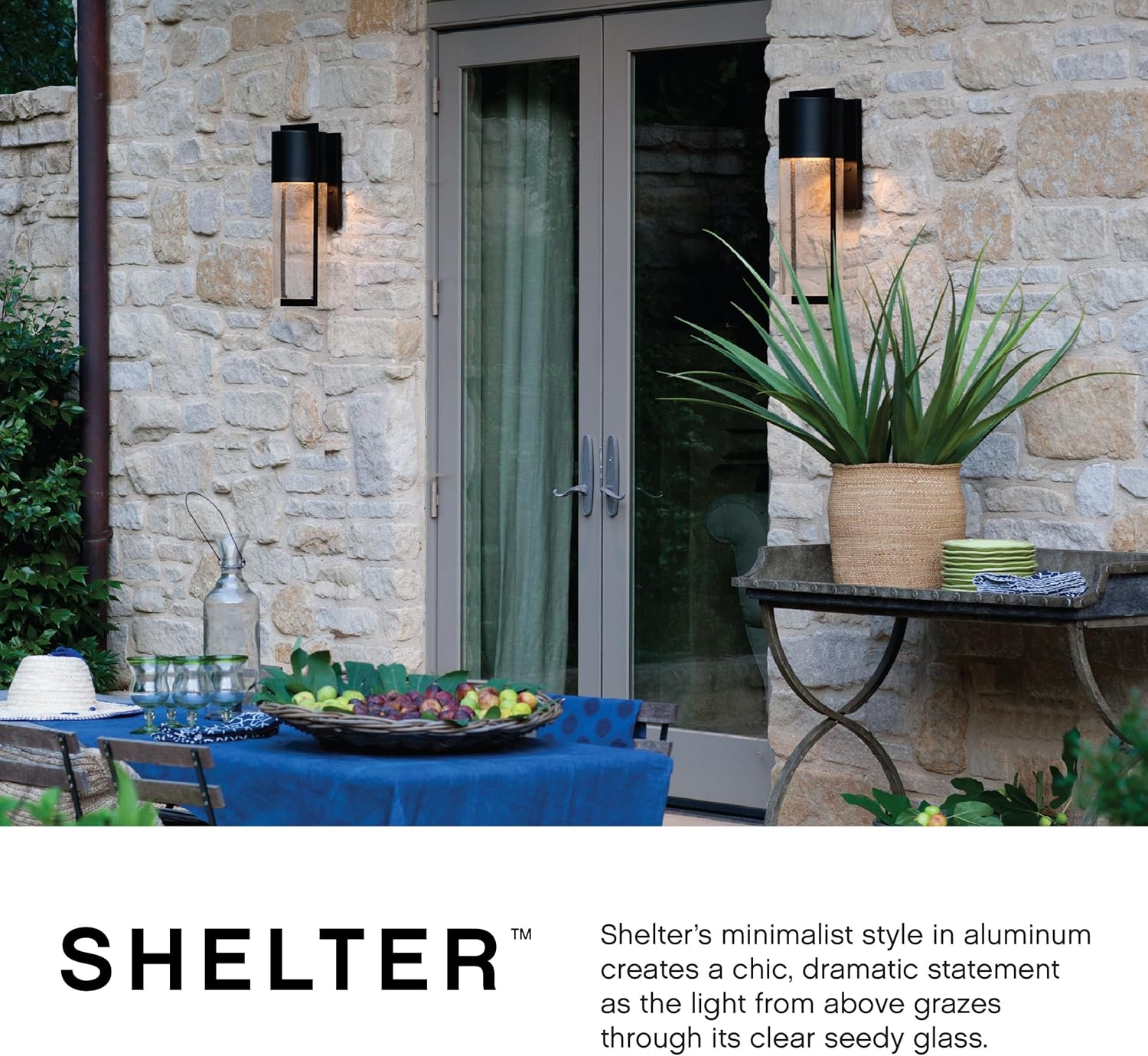 Hinkley Shelter Wall Mount Lantern - Buckeye Bronze