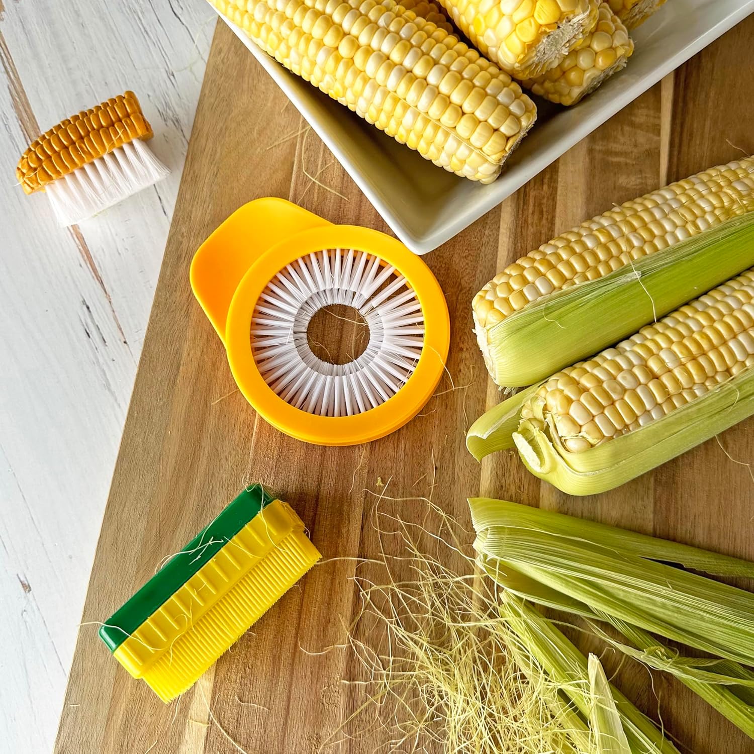 RM Corn De-Silking Brush Small Yellow