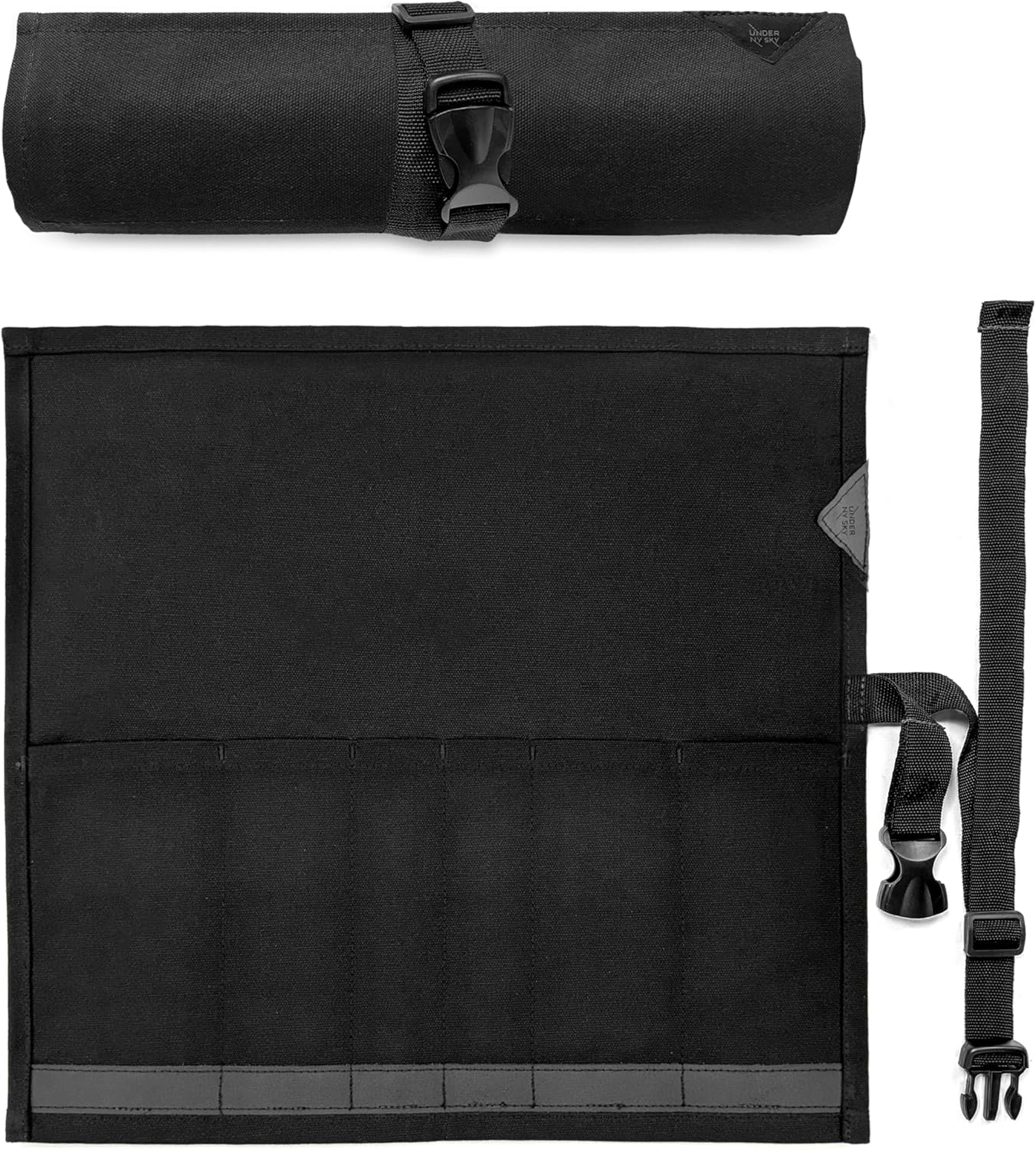Under NY Sky Knife Roll Case - 6 Slots - Black 1
