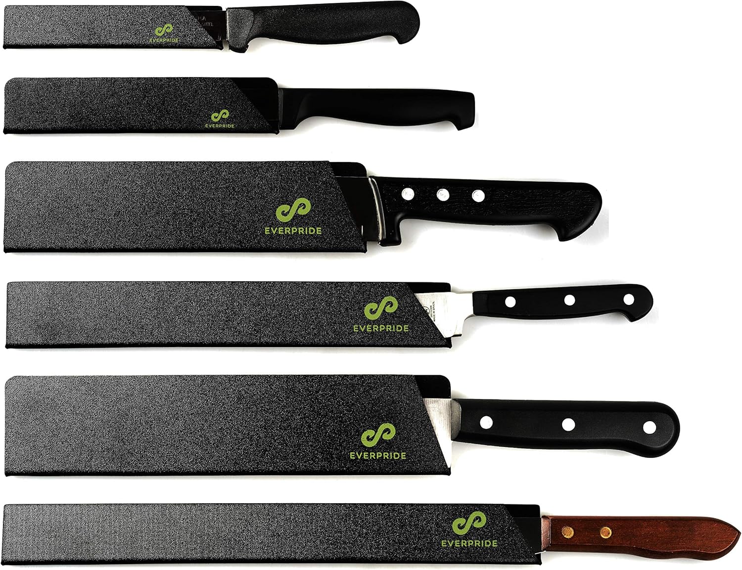 EVERPRIDE 6-Piece Chef Knife Sheath Set - Universal Durable Felt-Lined